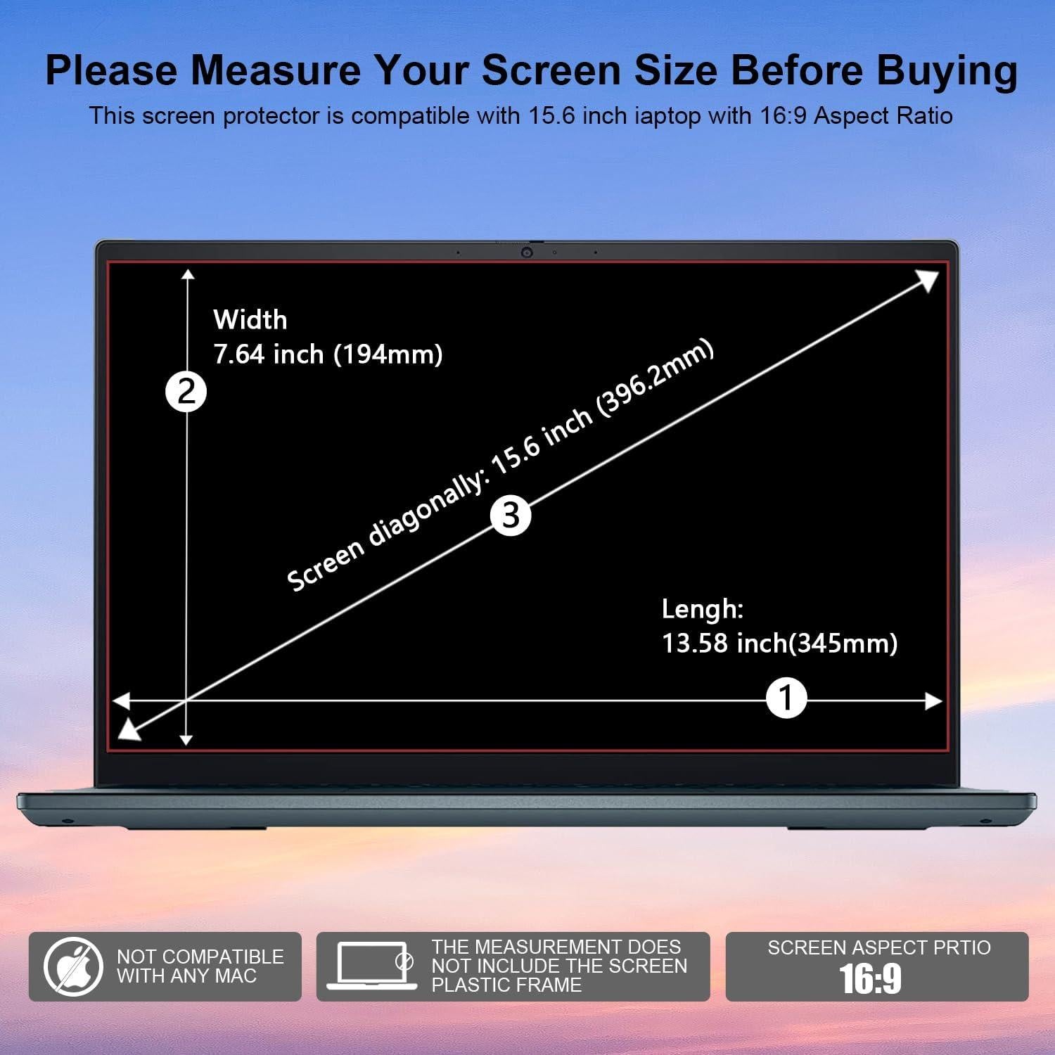 Protector de Pantalla 15.6" Vidrio Templado XinWoTuo 9H