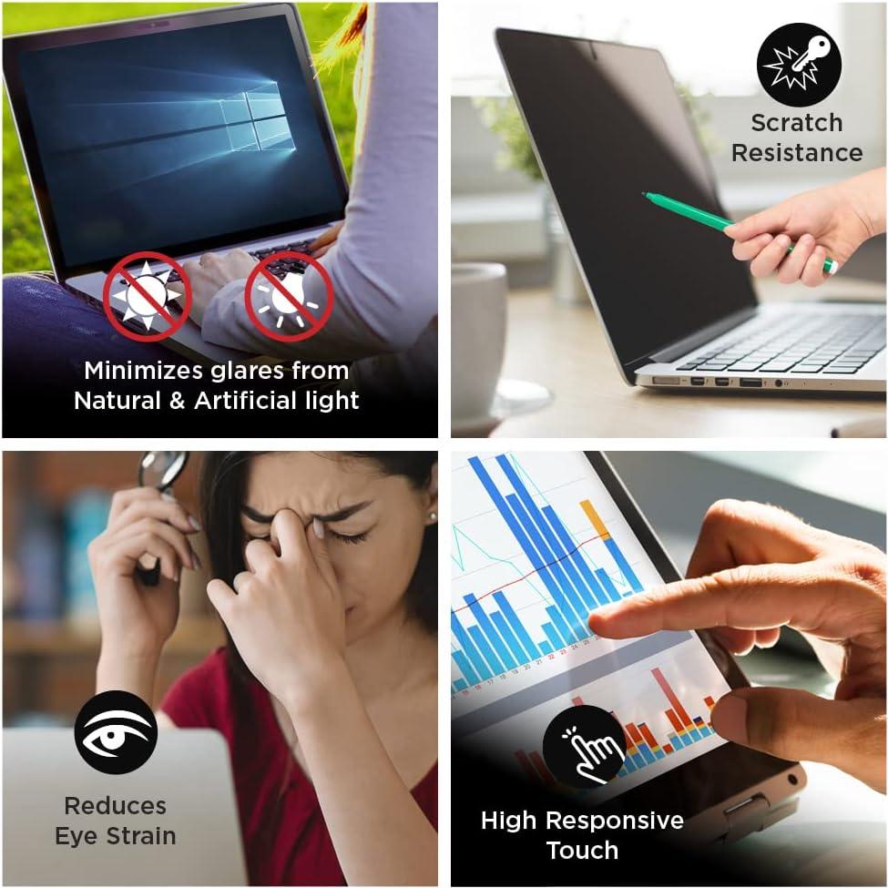 Protector de pantalla mate antirreflejo Artemis para laptop Dell Pro Rugged 13"