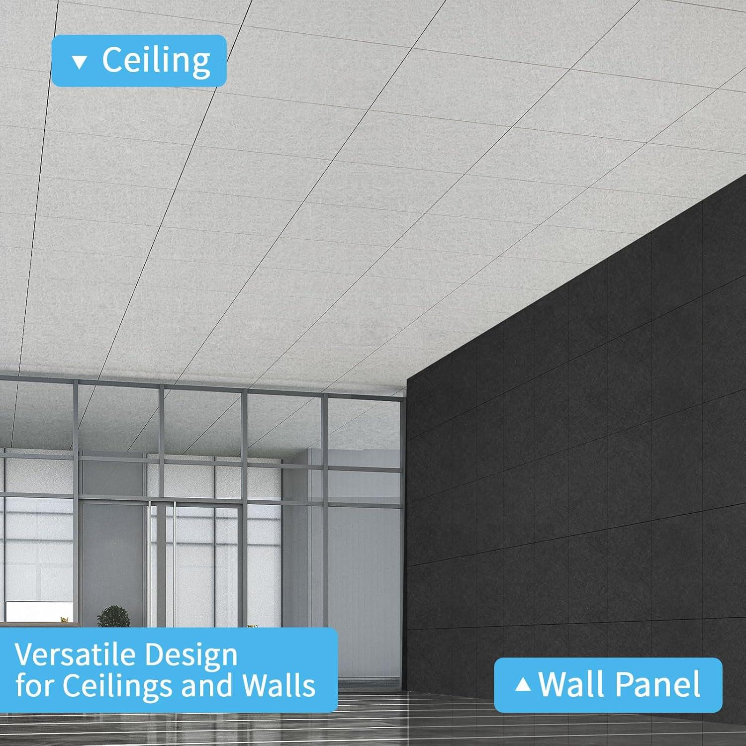 Azulejos Acústicos Art3d 12 Paneles 60x60cm Impermeables