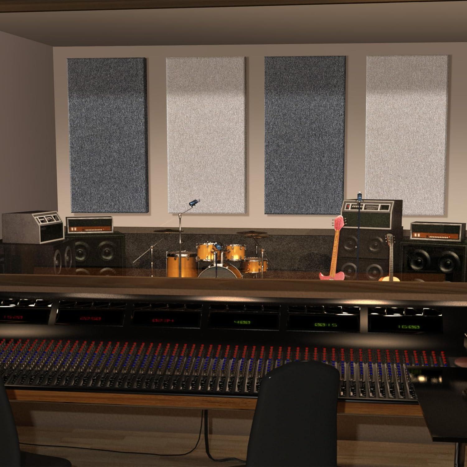 Paneles Acústicos de Fibra de Vidrio 120x60 cm Lino 2 PCS