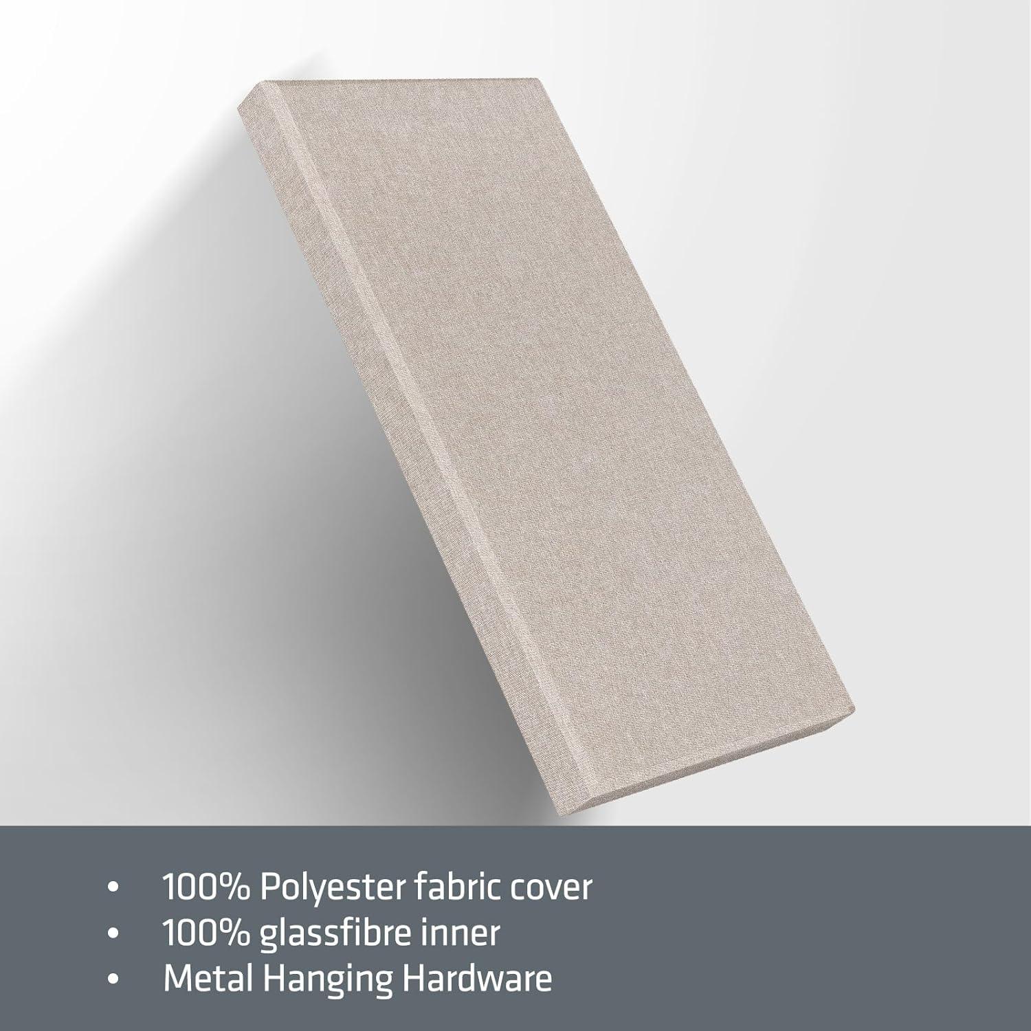 Paneles Acústicos de Fibra de Vidrio 120x60 cm Lino 2 PCS