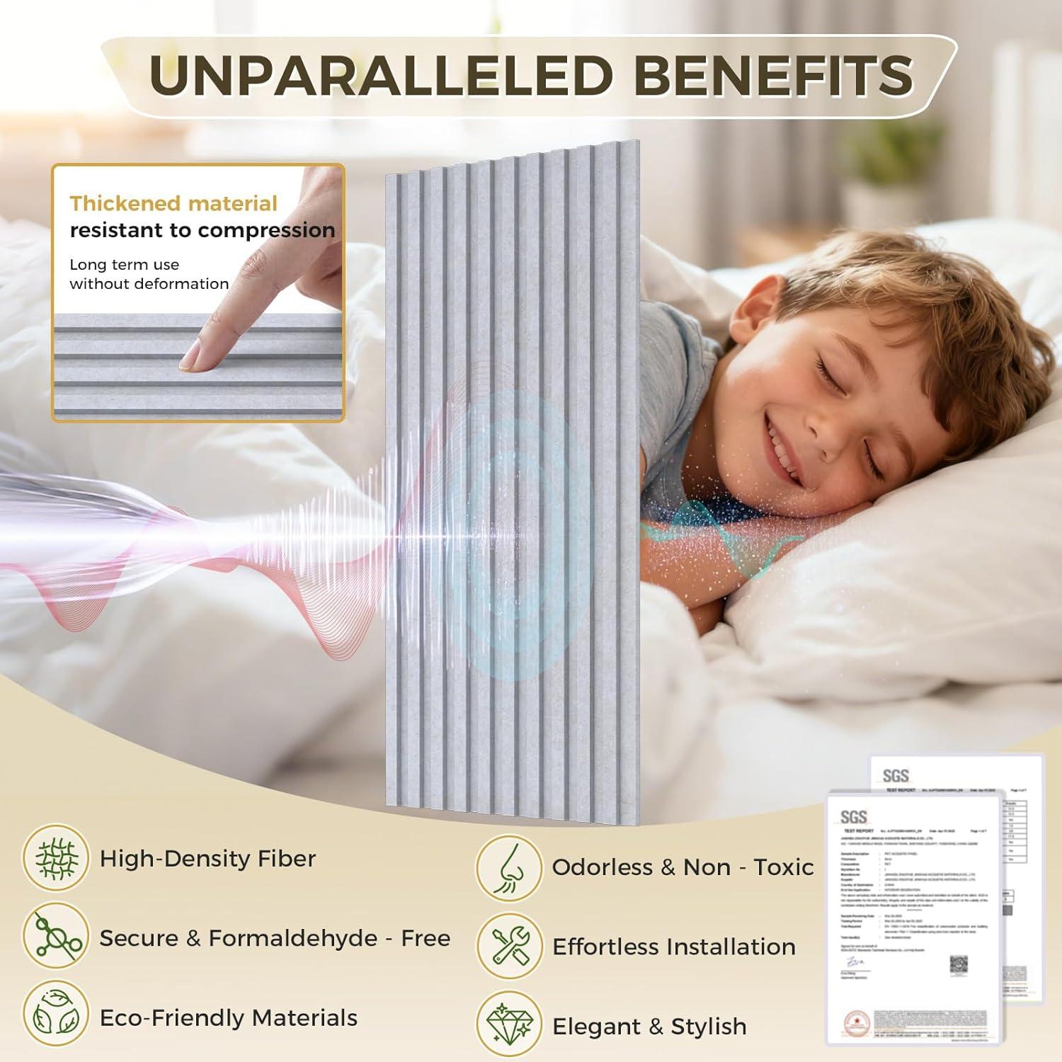 Paneles Acústicos de Pared 120x60 cm Doble Capa 8 Pzas Camello