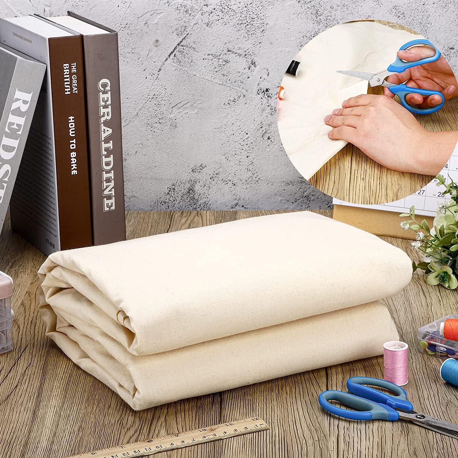 Tela de Muselina 100% Algodón AK Trading 10 Yardas Natural