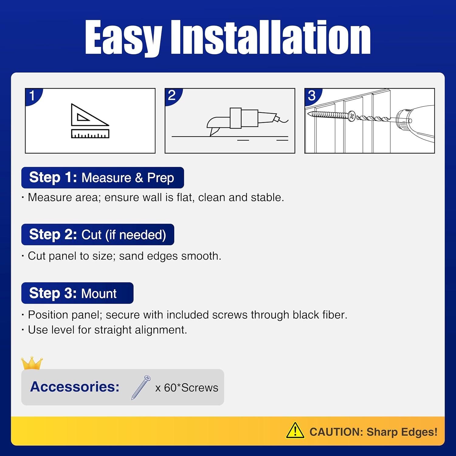 Paneles Acústicos de Madera Reverbeon 4 Piezas 120x32.5 cm