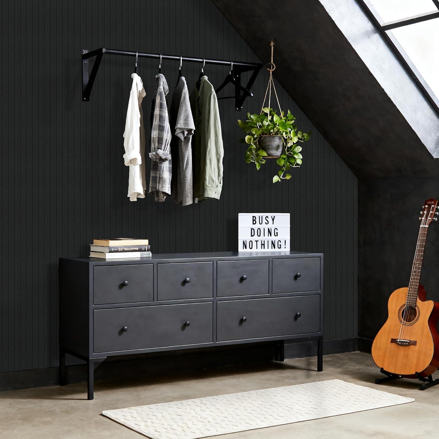 Paquete de 6 Paneles Acústicos 120x60 cm Aislantes Negro