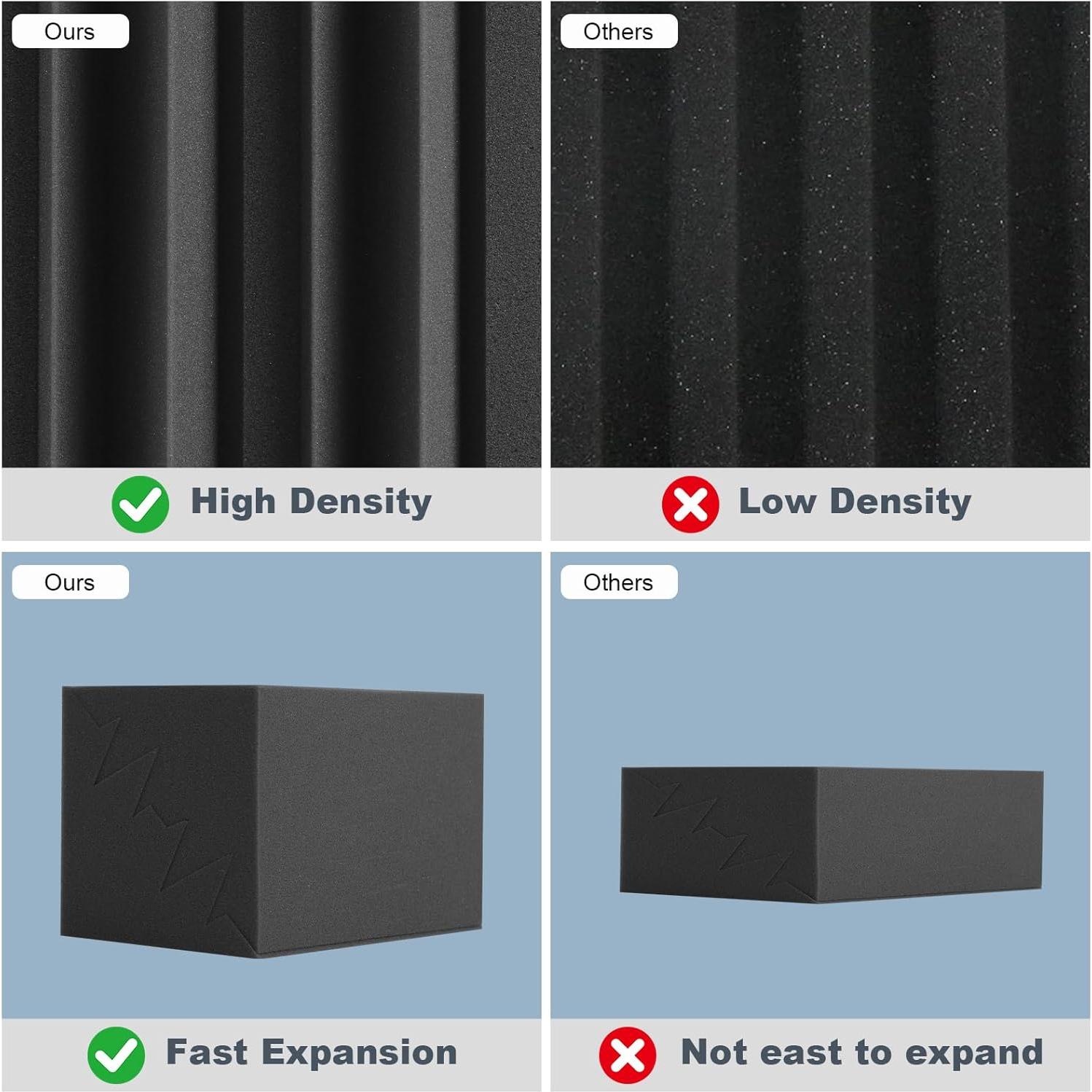 Paquete de 12 trampas de graves acústicas GUERRI 17.78cm