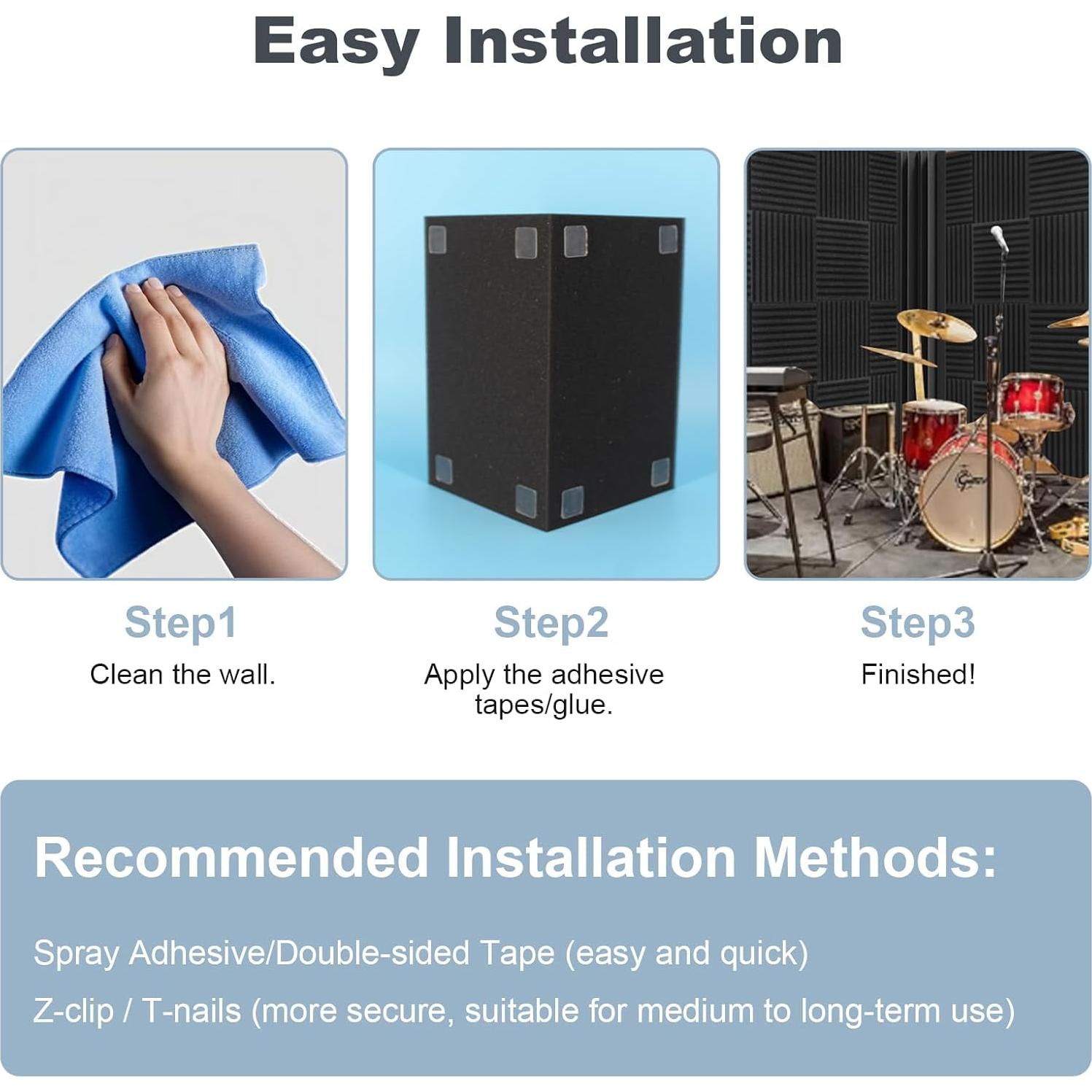 Paquete de 12 trampas de graves acústicas GUERRI 17.78cm