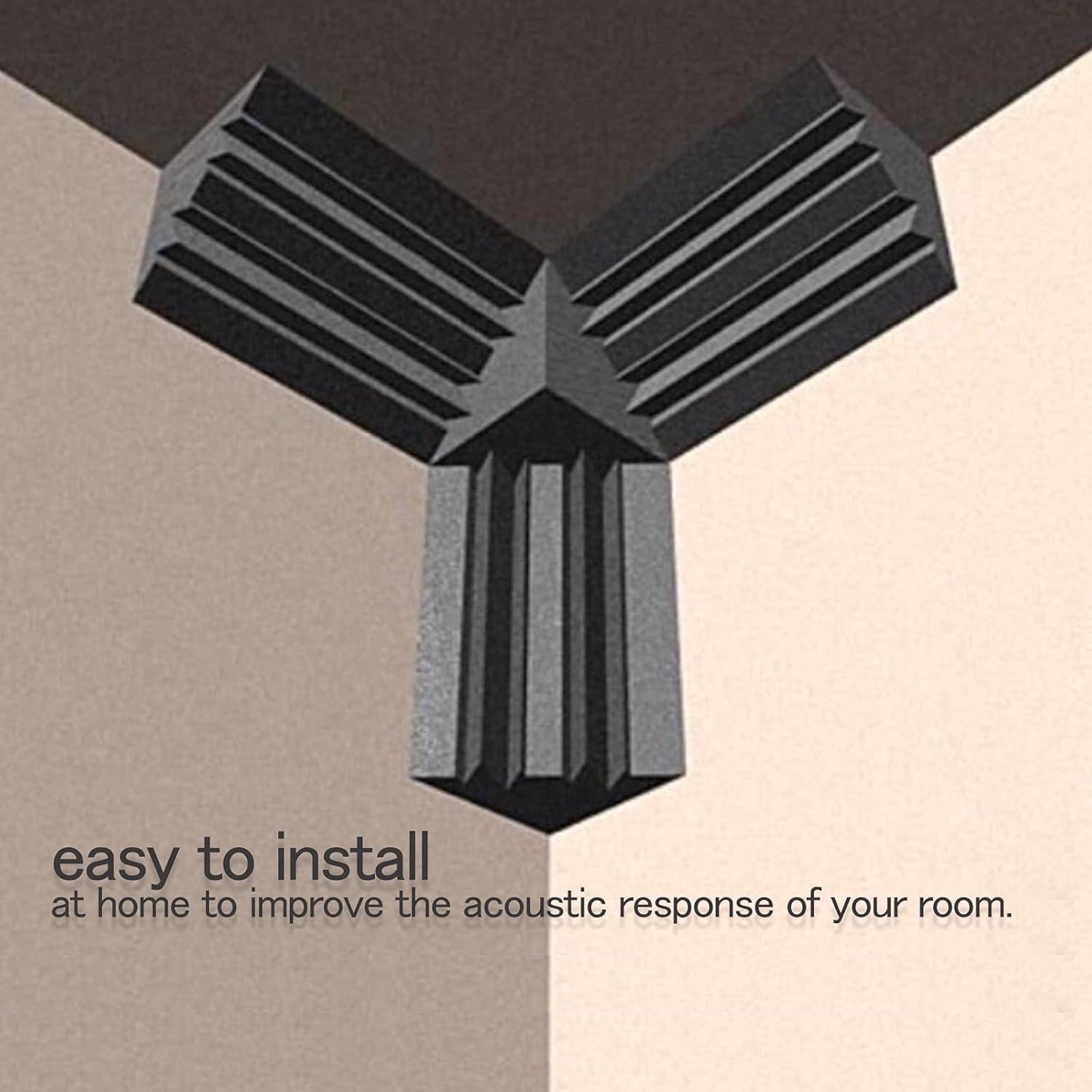 Trampas de Bajo Acústicas 12 Piezas Poliuretano 30.48x17.78cm