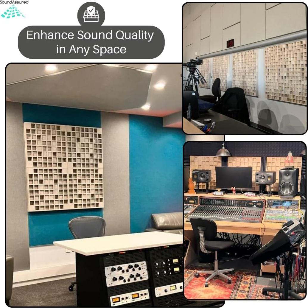 Difusor Acústico de Madera de Pino 60x60cm - PineDiffuser