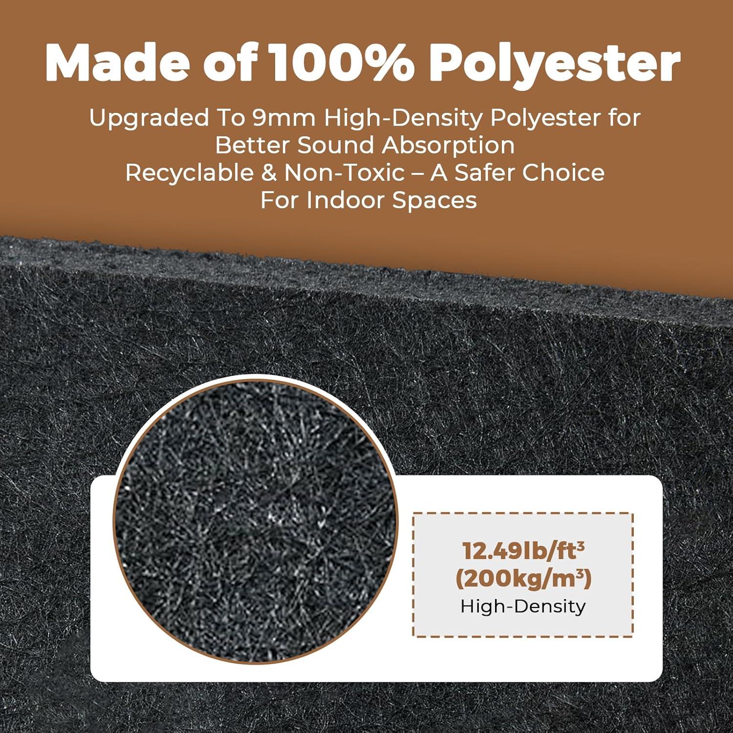 Paneles Acústicos 3D GreenClad Nogal - Paquete de 6 (40x40 cm)