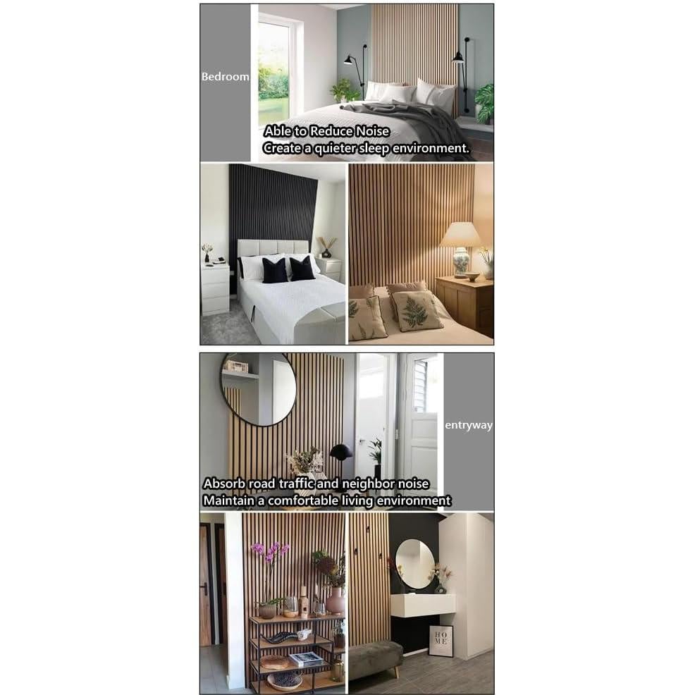 Paneles Acústicos 3D Aislantes HDF Blancos 80x60 cm - 2 Pzas