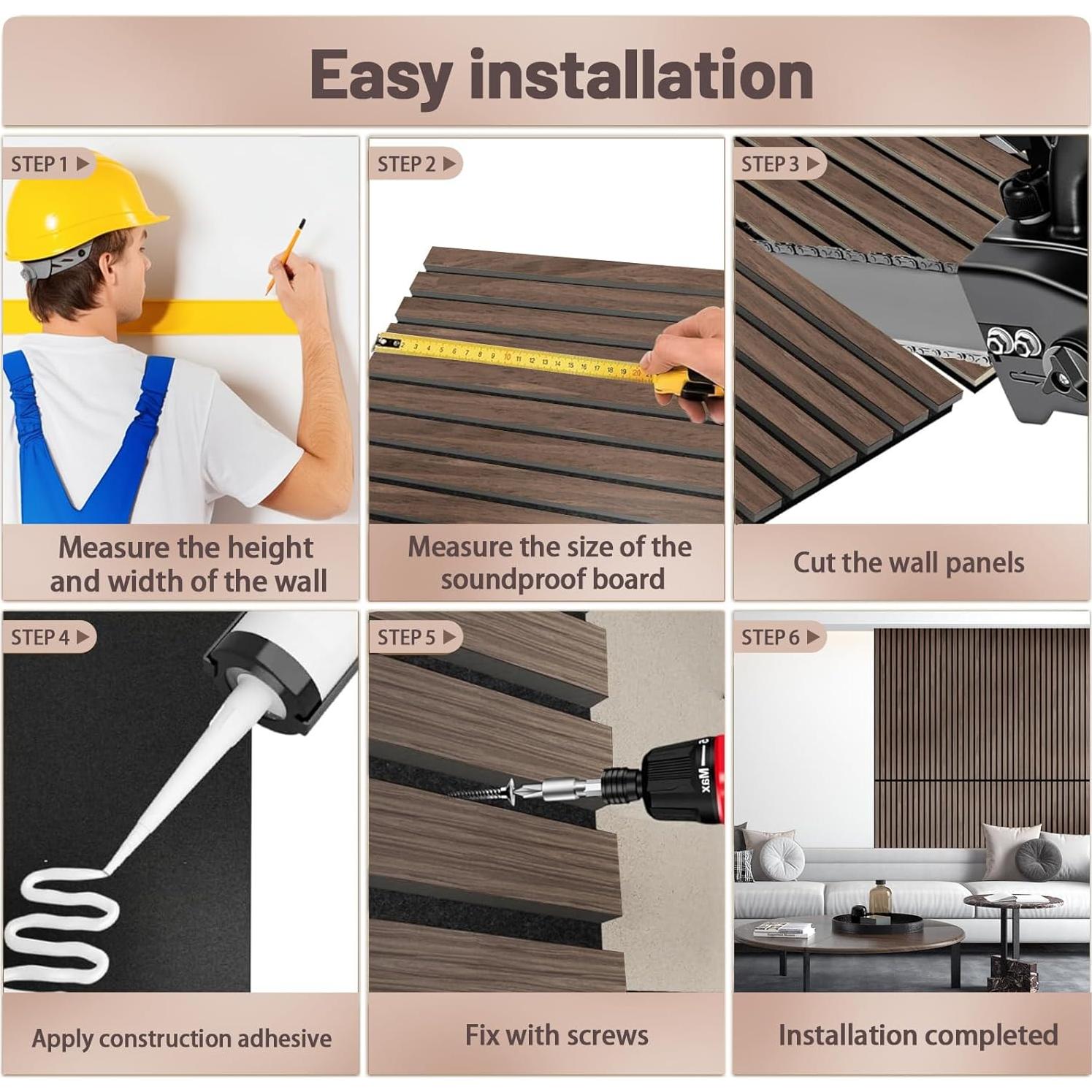 Paneles Acústicos Plegables AKK-STAVE 240x60 cm Roble Clásico