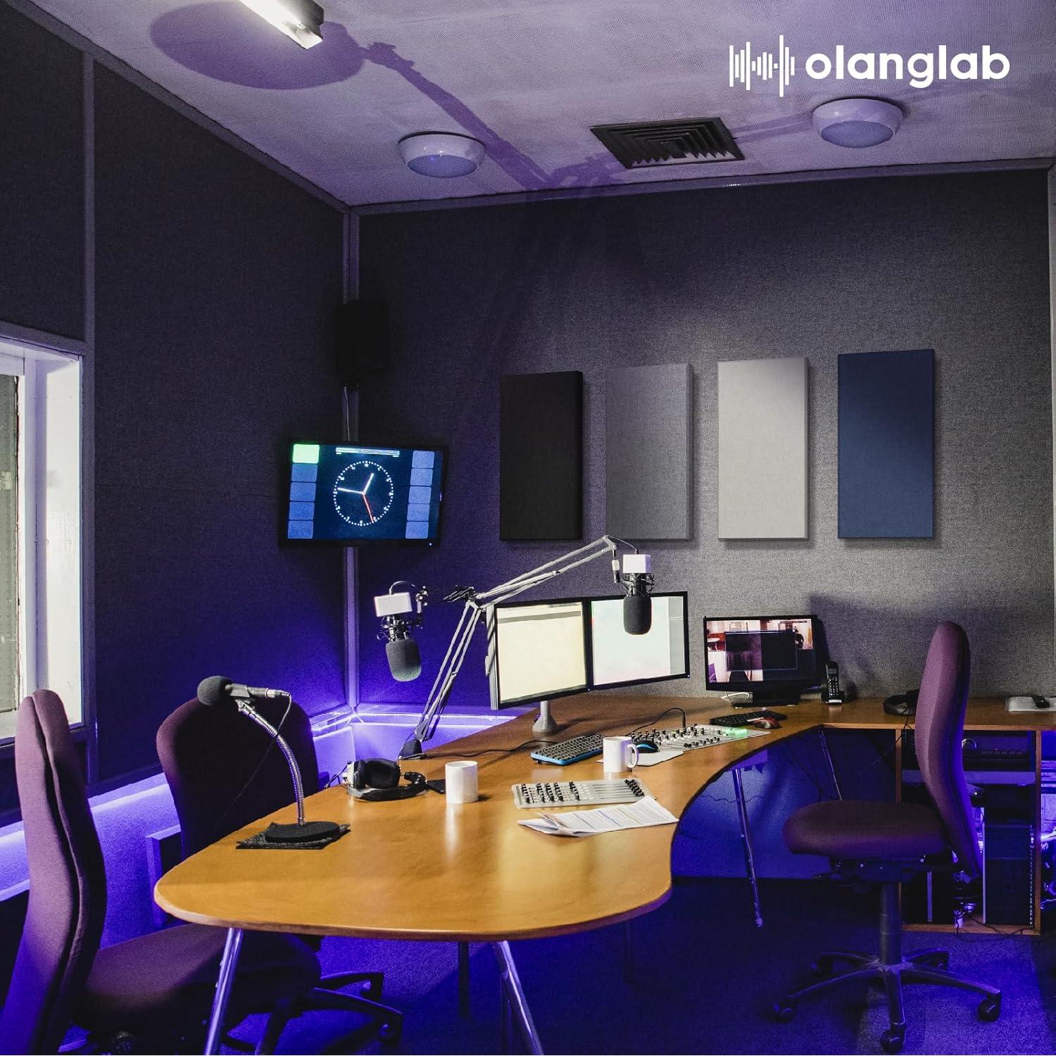 Paneles Acústicos Olanglab 4 Pack 30x60 cm Marino Aislantes