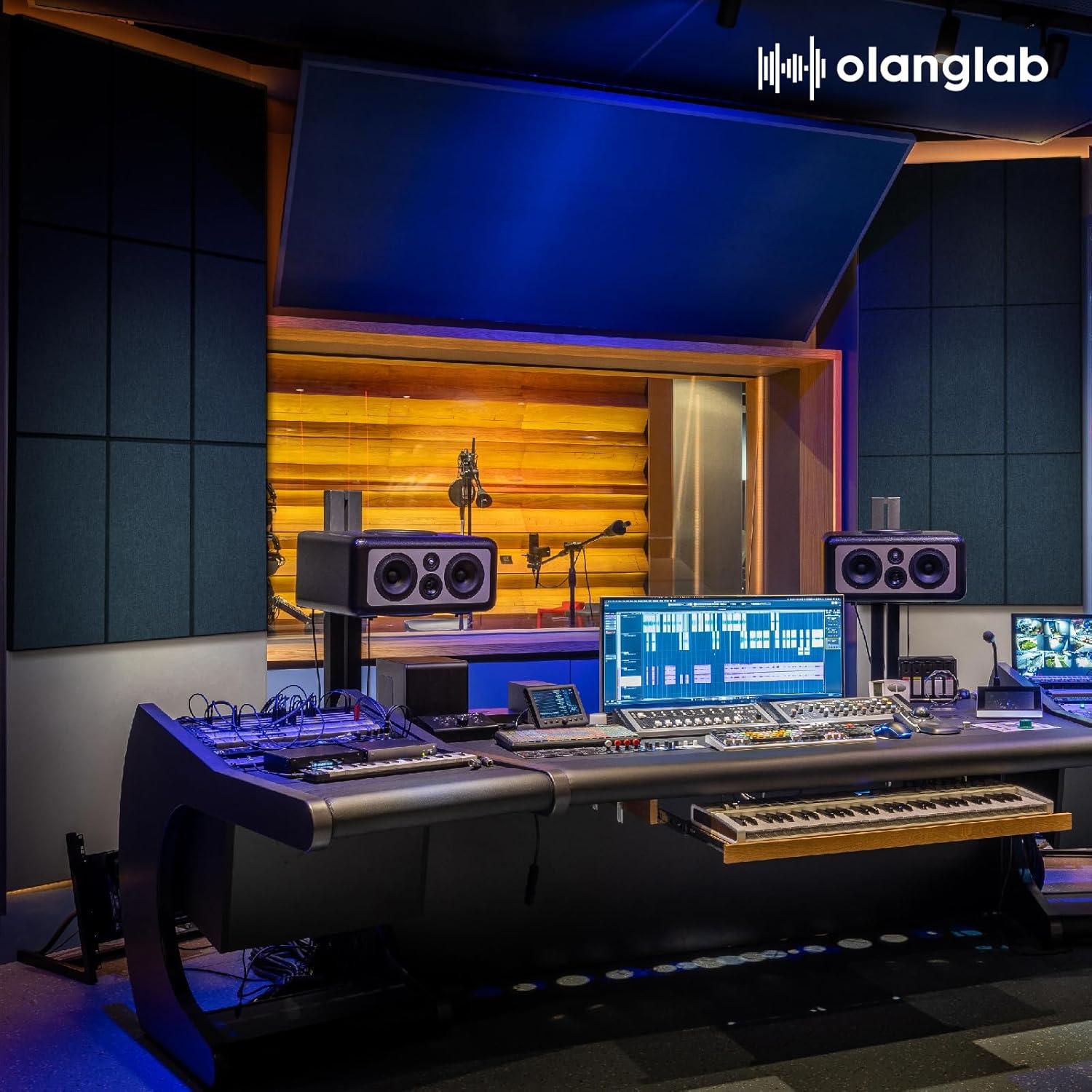 Paneles Acústicos Olanglab 4 Pack 30x60 cm Marino Aislantes