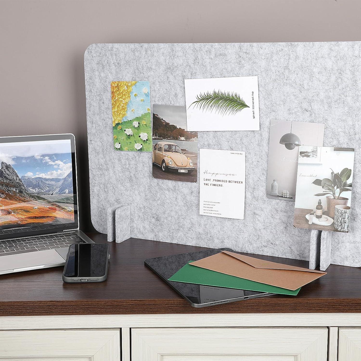 Panel de Privacidad Acústico BOHUIZ 2 Piezas 60x45cm Gris