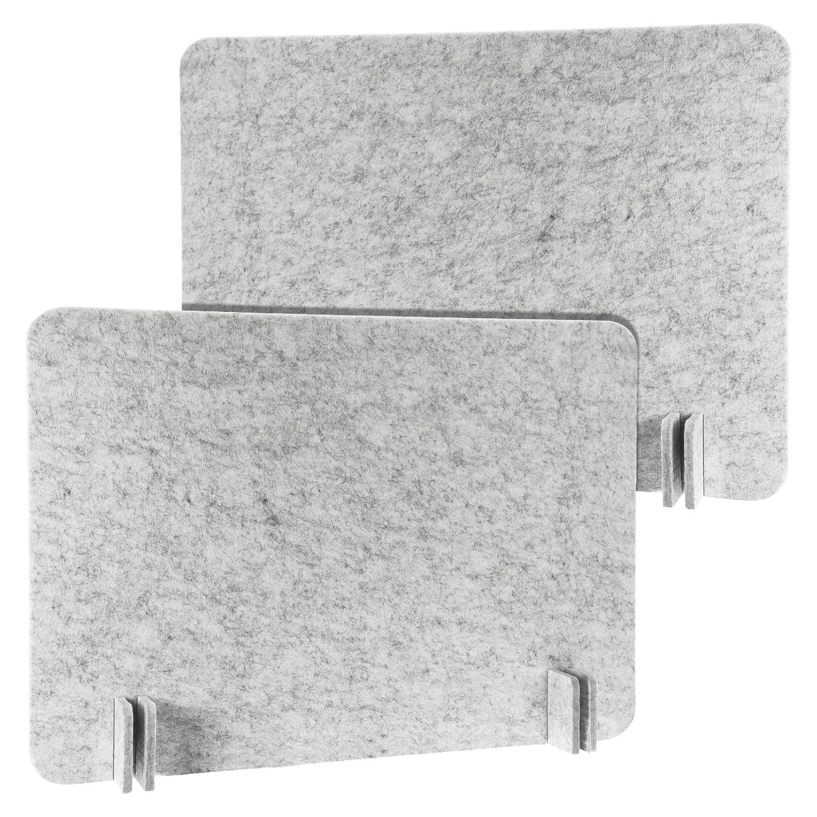 Divisor Acústico de Escritorio Fabbay 2 Pcs 40x60cm Gris