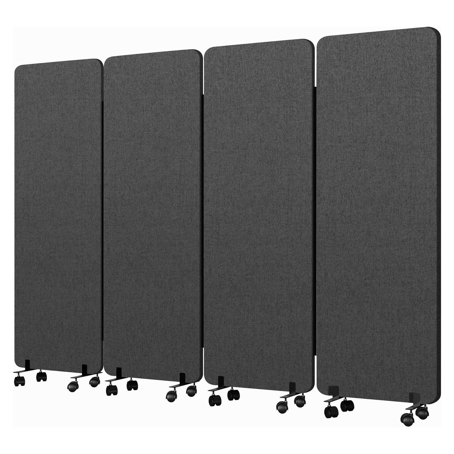 Divisor de habitación insonoro YASRKML 4 Paneles Gris Frío