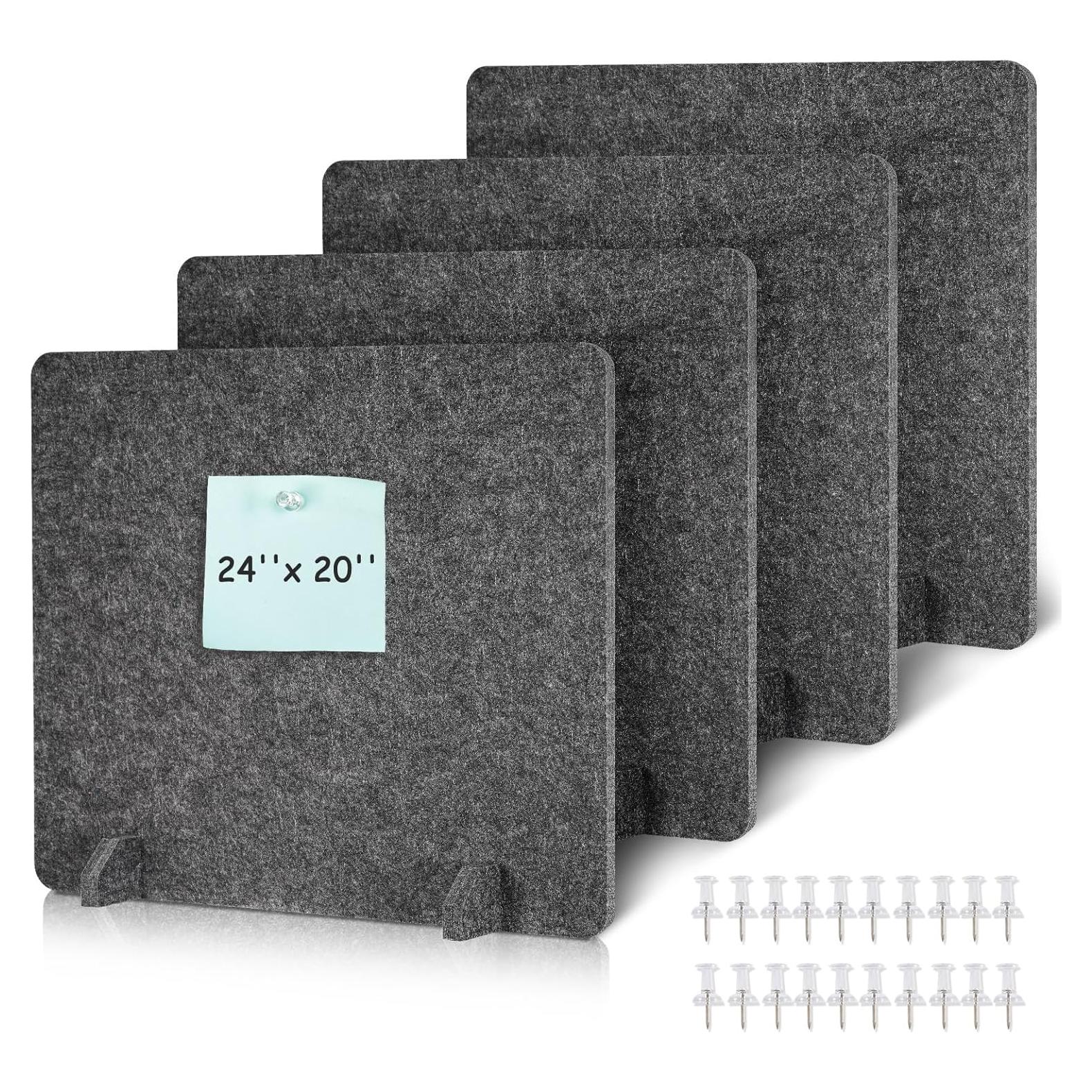 Divisores Acústicos de Escritorio DOLLAR BOSS 4PCS 61x51cm Gris