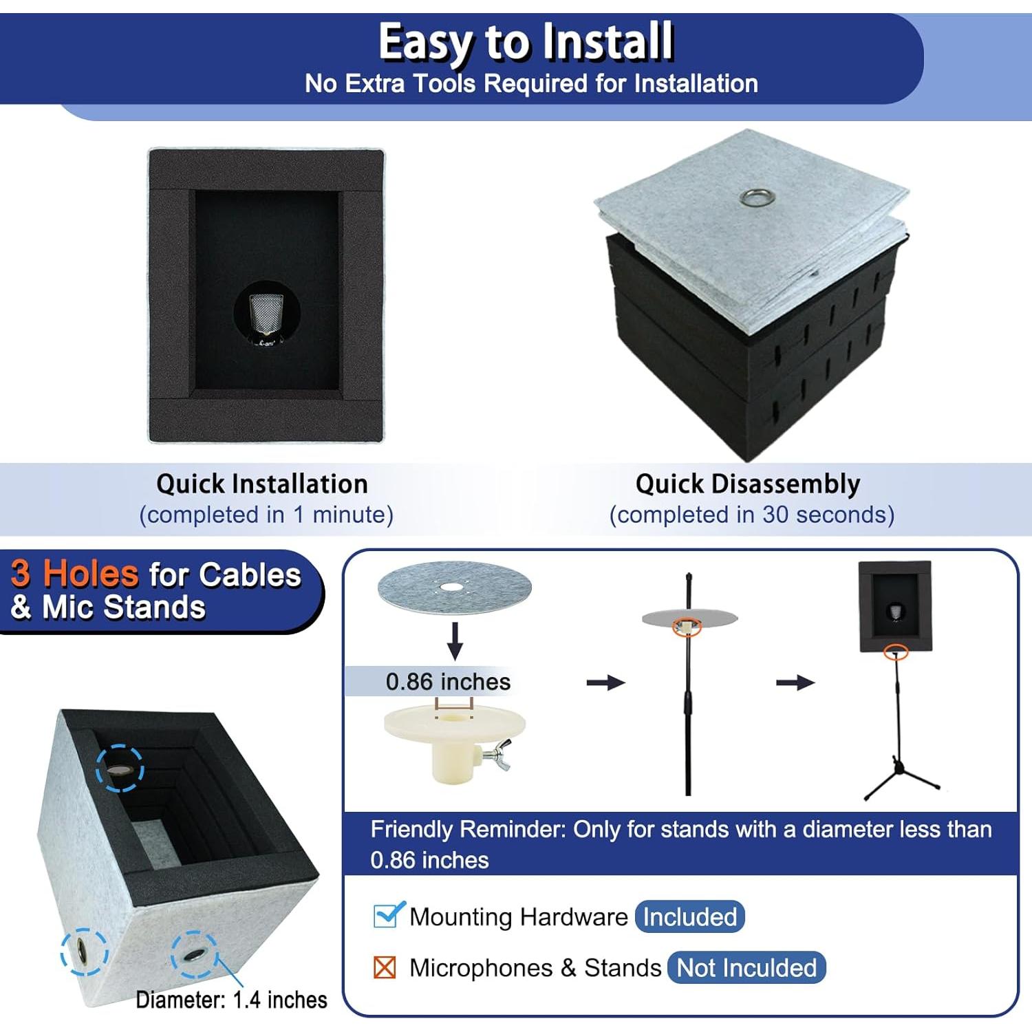 Cabina Vocal Enclosed TroyStudio - Aislamiento Sonido 360°