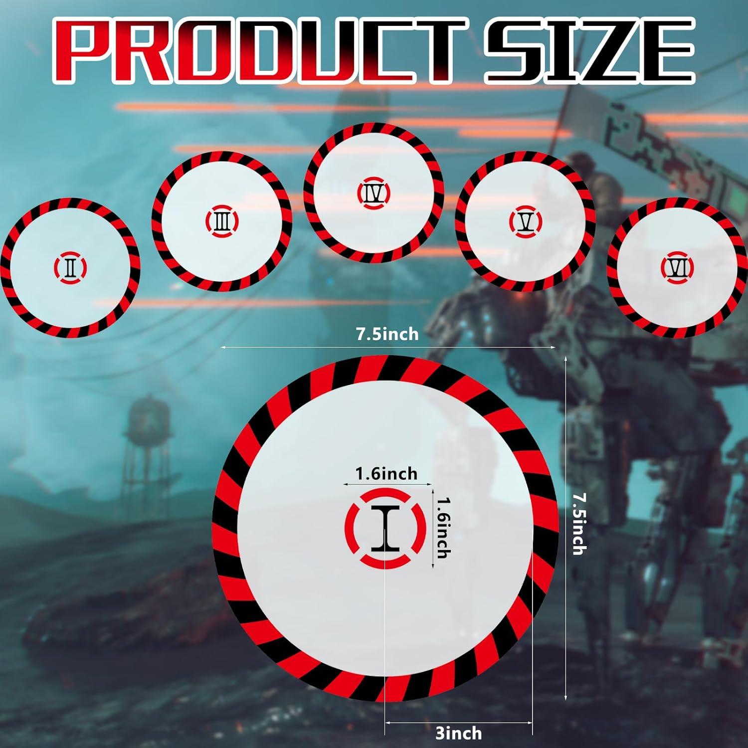 Marcadores de Punto Objetivo Libima 6 Pcs PVC 5.7 cm