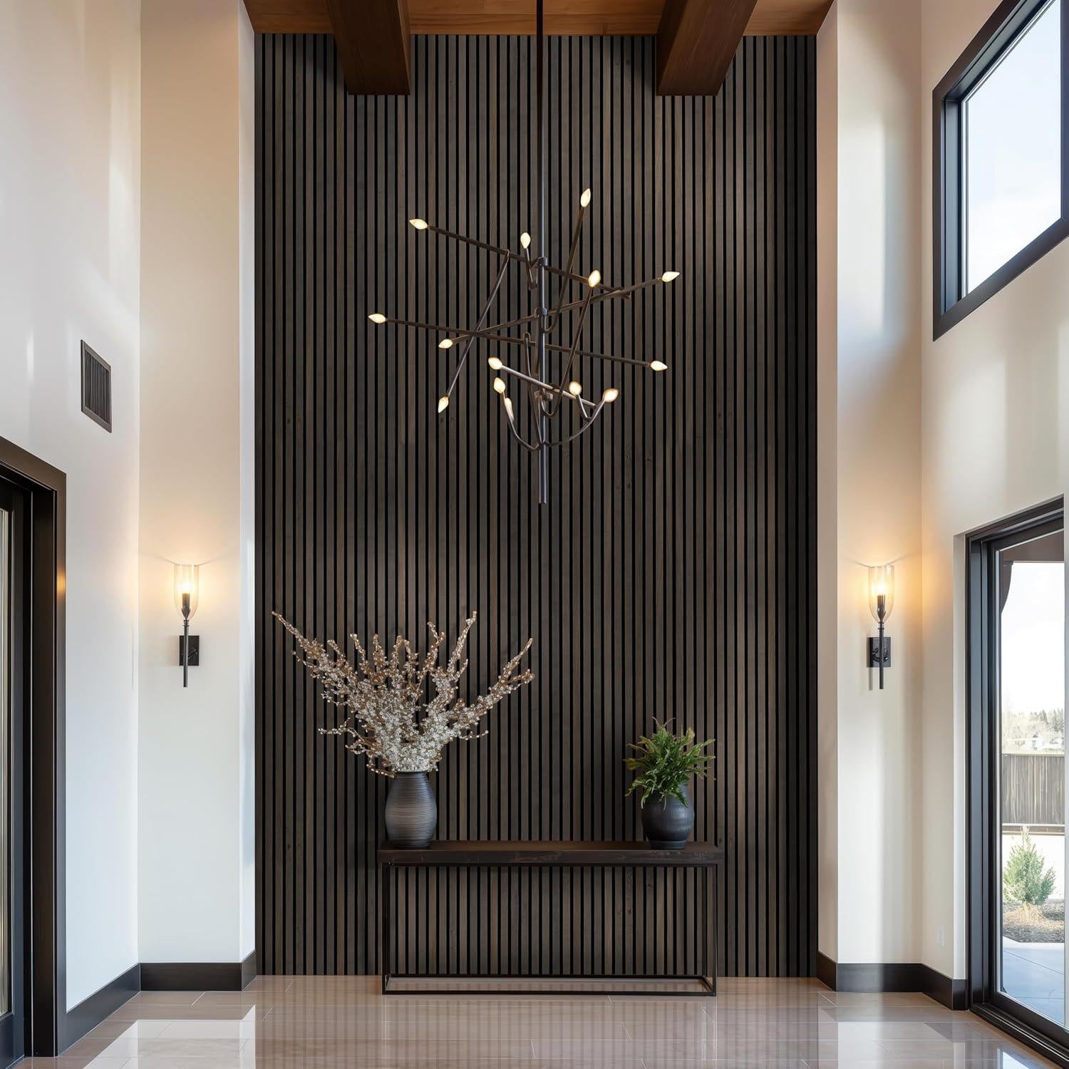 Paneles Acústicos de Madera MSI Umber 24x305 cm - 4 Piezas