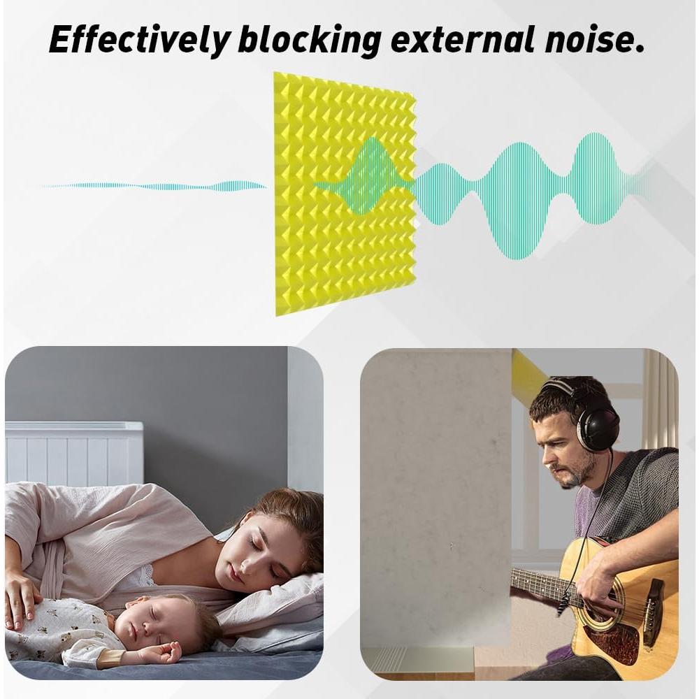 Cabina de Grabación Plegable Amarilla con Aislamiento Acústico