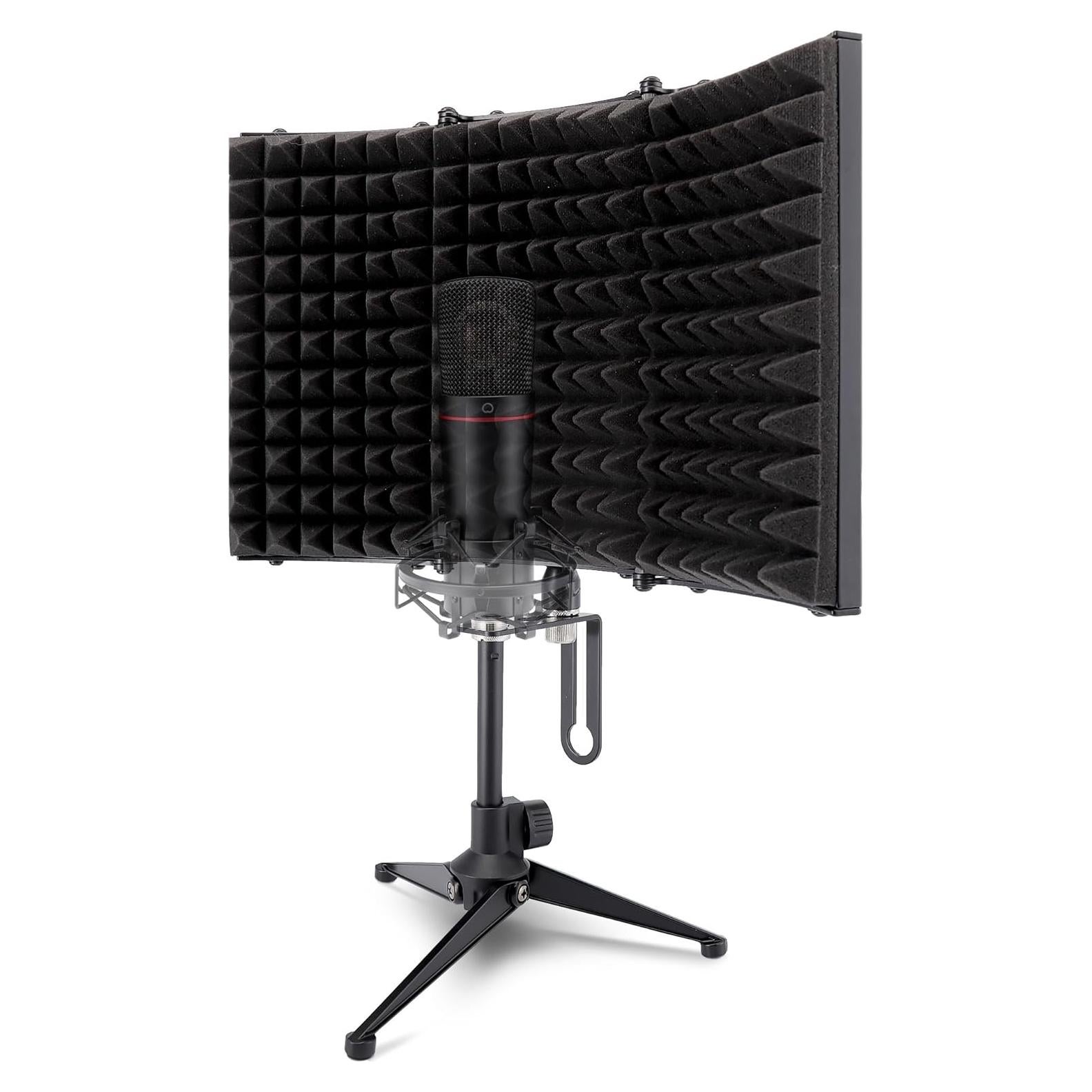 Escudo de Aislamiento de Micrófono Pyle PSMRS08.5 - Espuma Acústica Ajustable