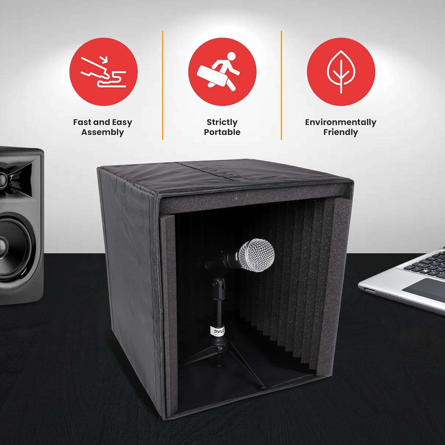 Caja de Aislamiento Acústico Pyle PSIB27.5 - 30.99x33.02x33.78 cm