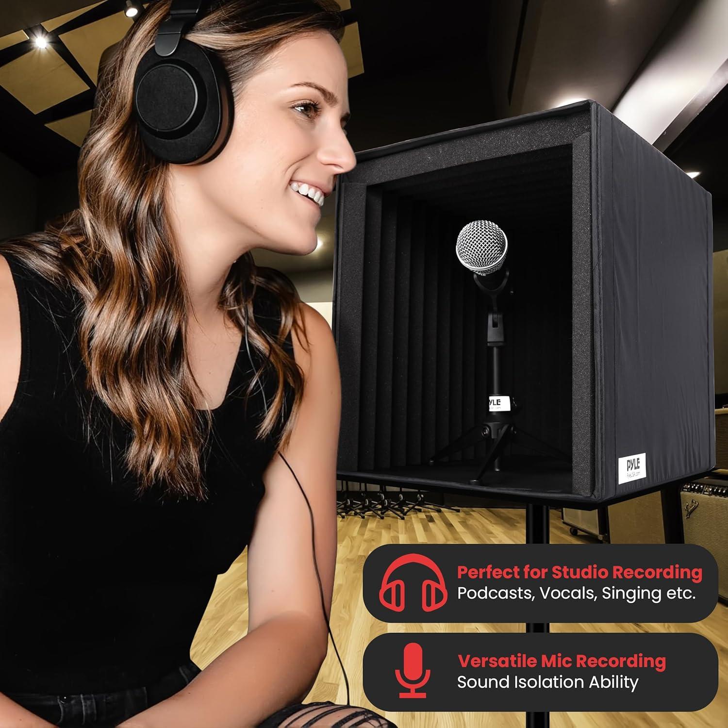 Caja de Aislamiento Acústico Pyle PSIB27.5 - 30.99x33.02x33.78 cm