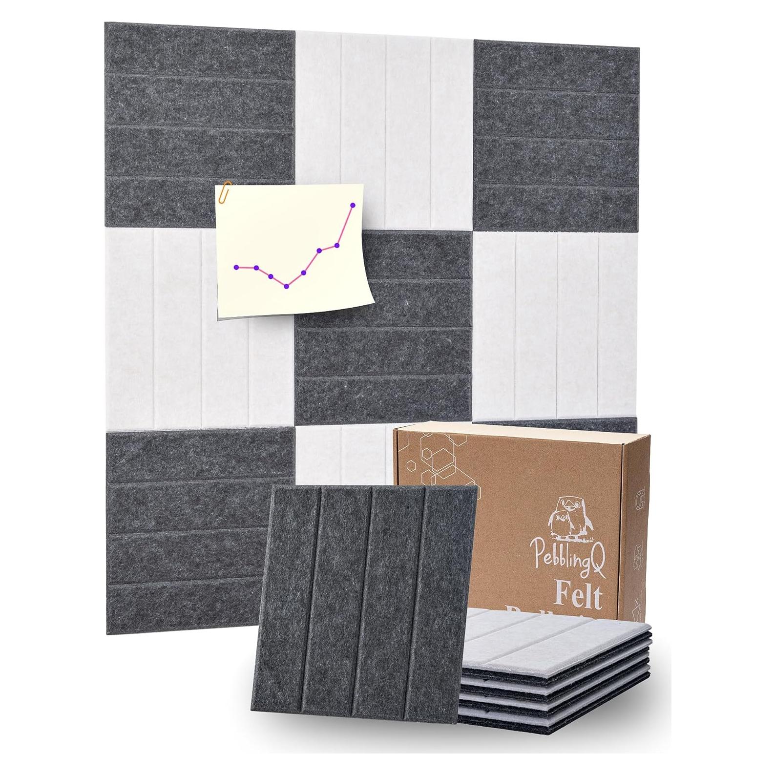 Paneles Acústicos Modulares PebblingQ 30x30 cm Fieltro 9 Piezas