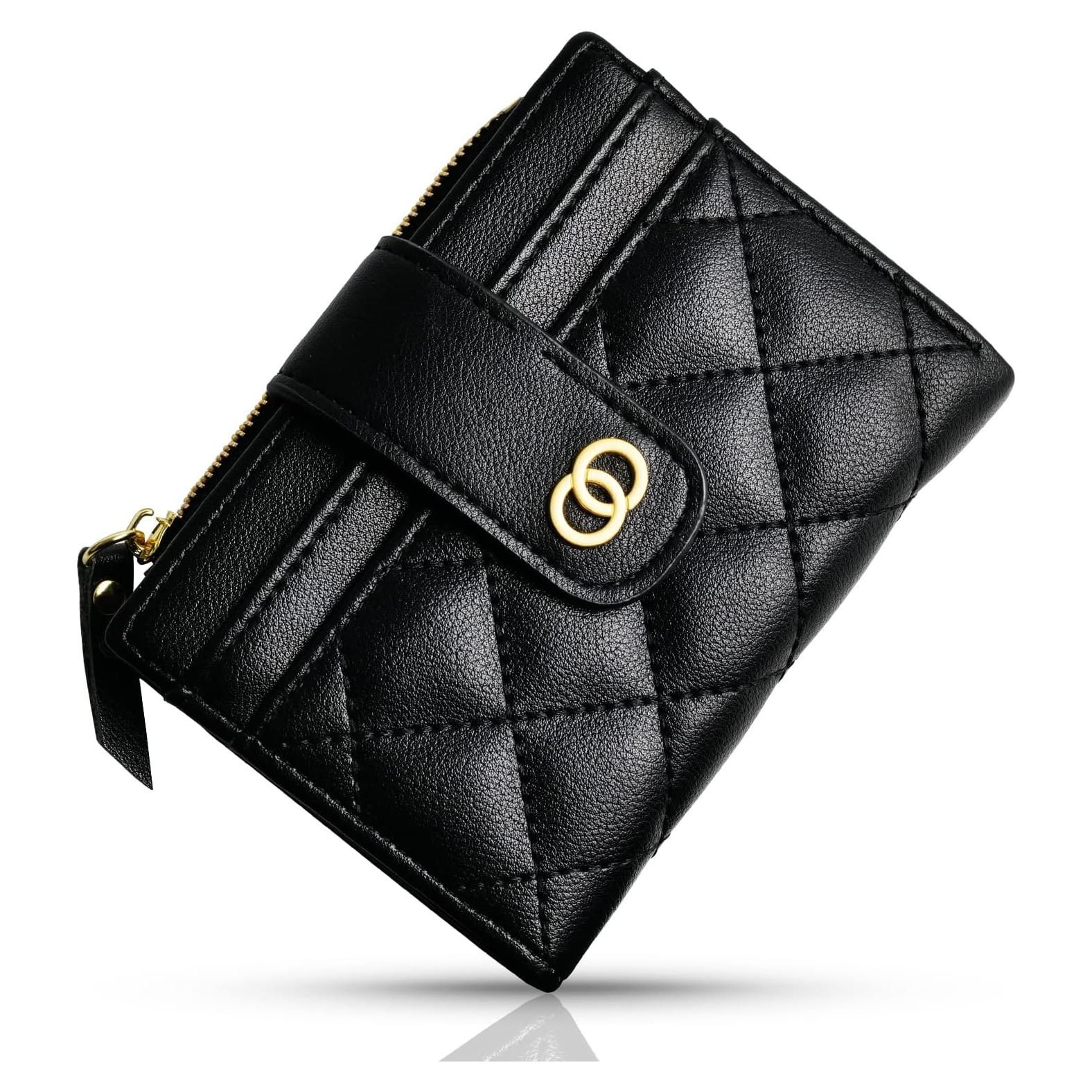 Billetera Pequeña Avando para Mujeres - Bifolding Negro