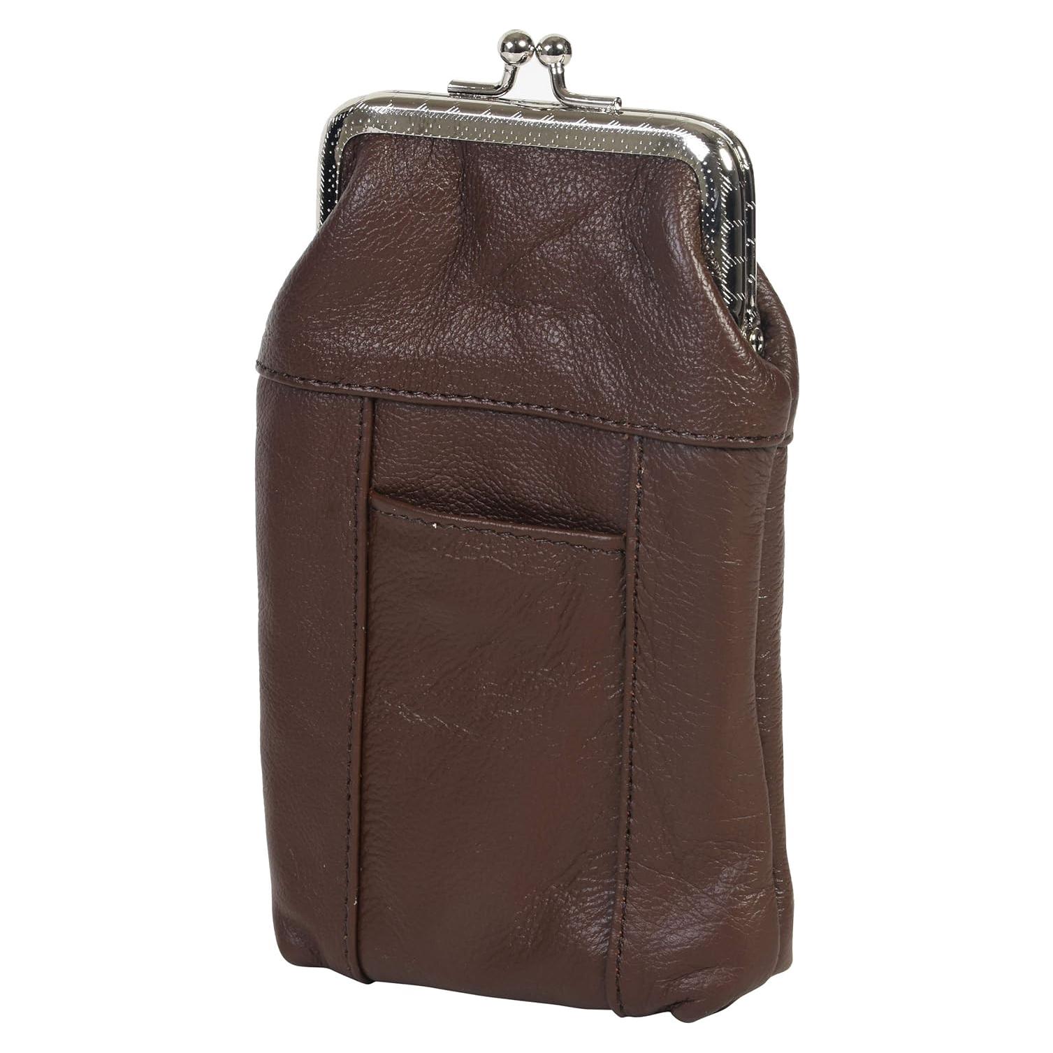 Funda de Cigarrillos de Cuero Leatherboss Marrón para 100's