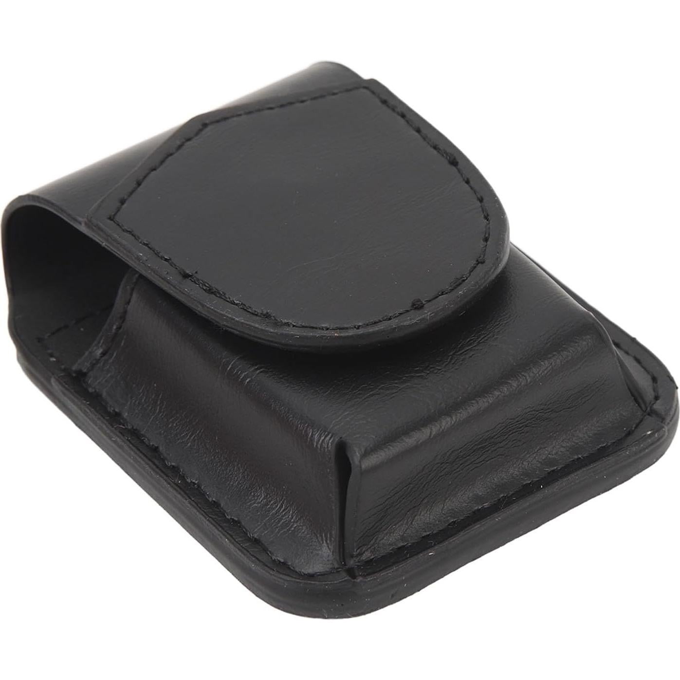 Funda de Cuero PU ASHATA para Encendedor - Negro, Portátil y Ligera