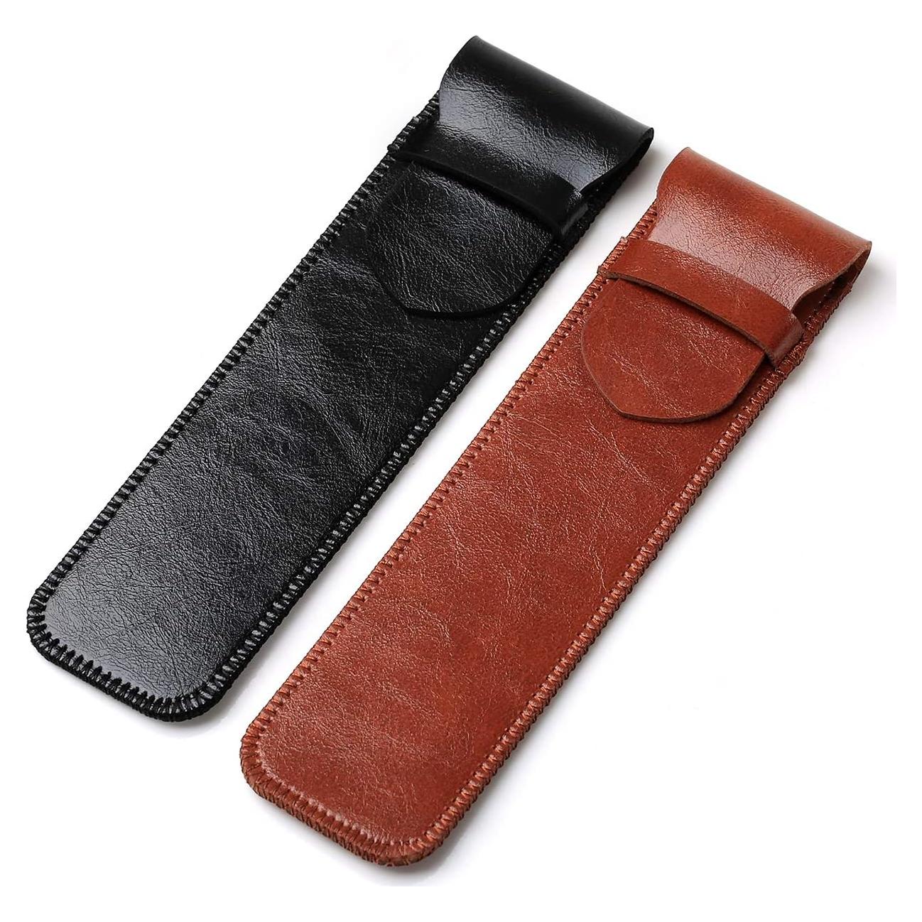 Funda de Cuero para Plumas Daimay - Estuche Protector 2 Piezas