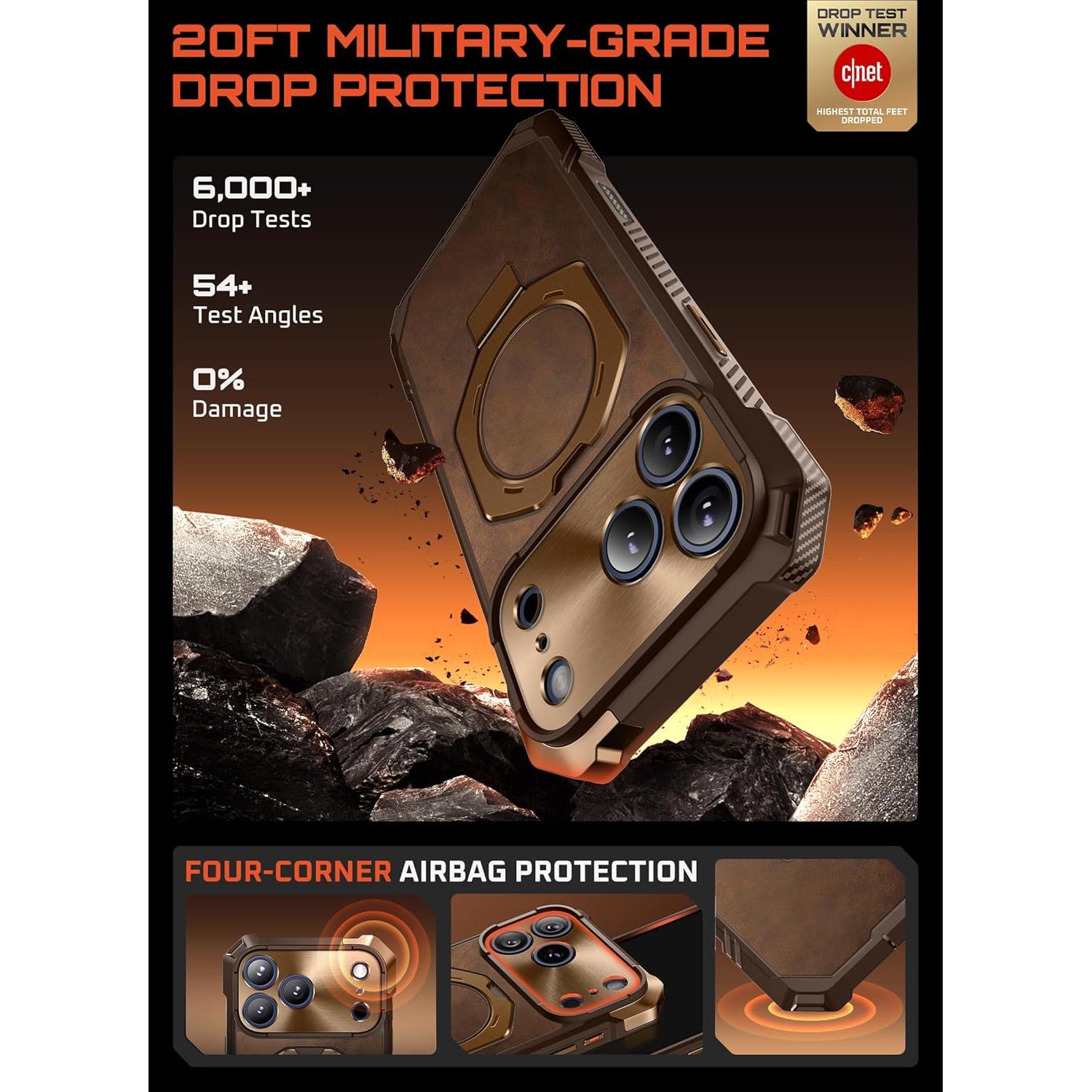 Funda SUPCASE para iPhone 17 Pro Max con Soporte y MagSafe