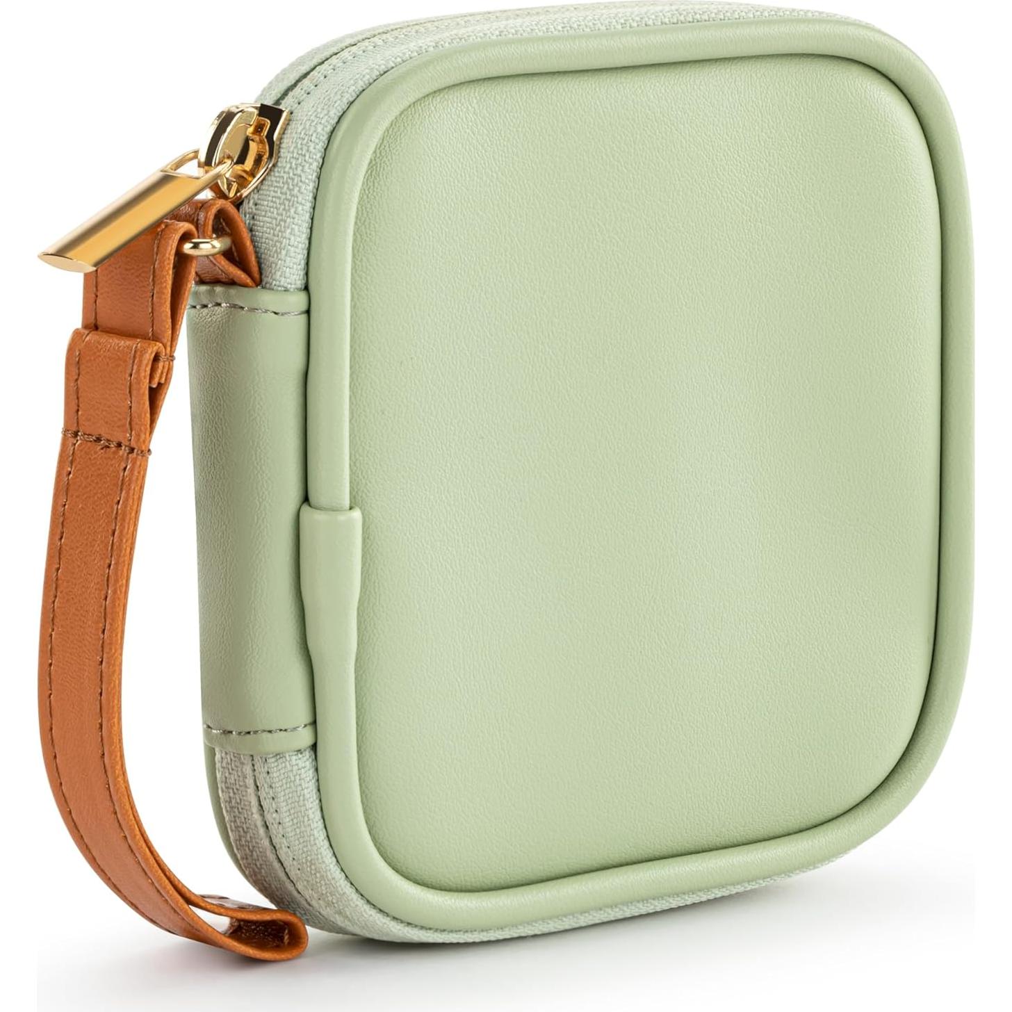 Funda Organizador de Viaje DEMDACO para Cables y Auriculares 10x10 cm Verde