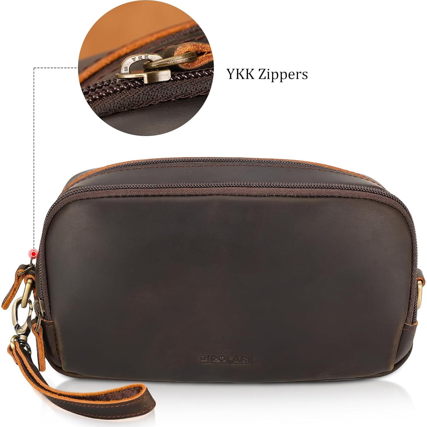 Organizador de Cables de Cuero Polare - 25x8x14.5 cm