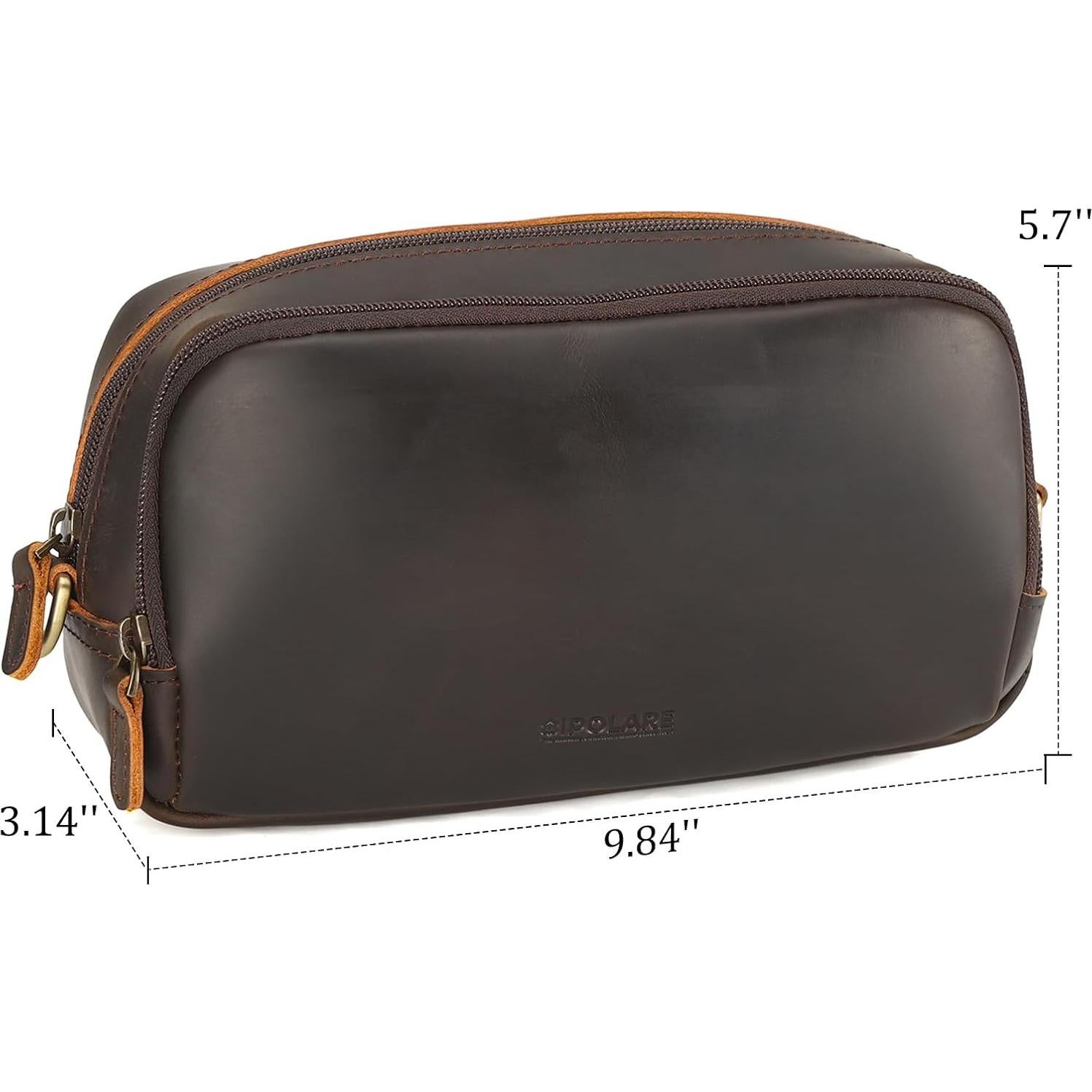 Organizador de Cables de Cuero Polare - 25x8x14.5 cm