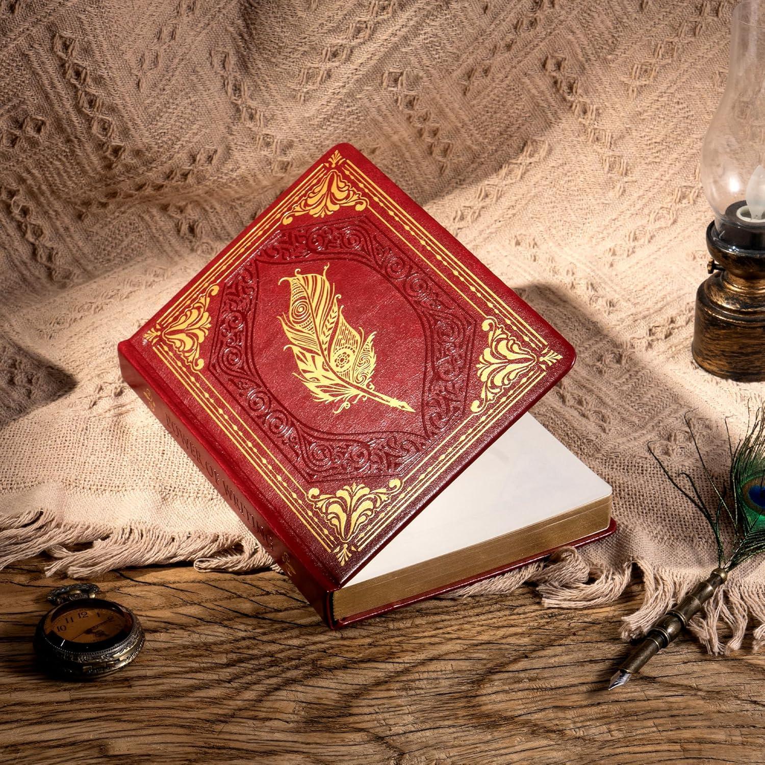 Cuadernos de Tapa Dura CAGIE A5 320 Páginas Rojo Oscuro