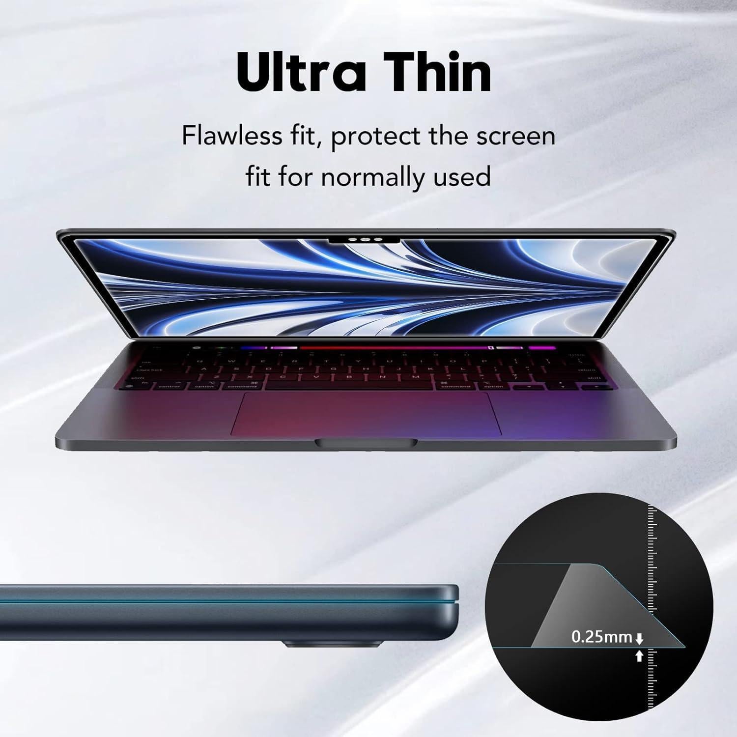 Protector de Pantalla Vidrio Templado XinWoTuo MacBook Air 13.6" M2 2022