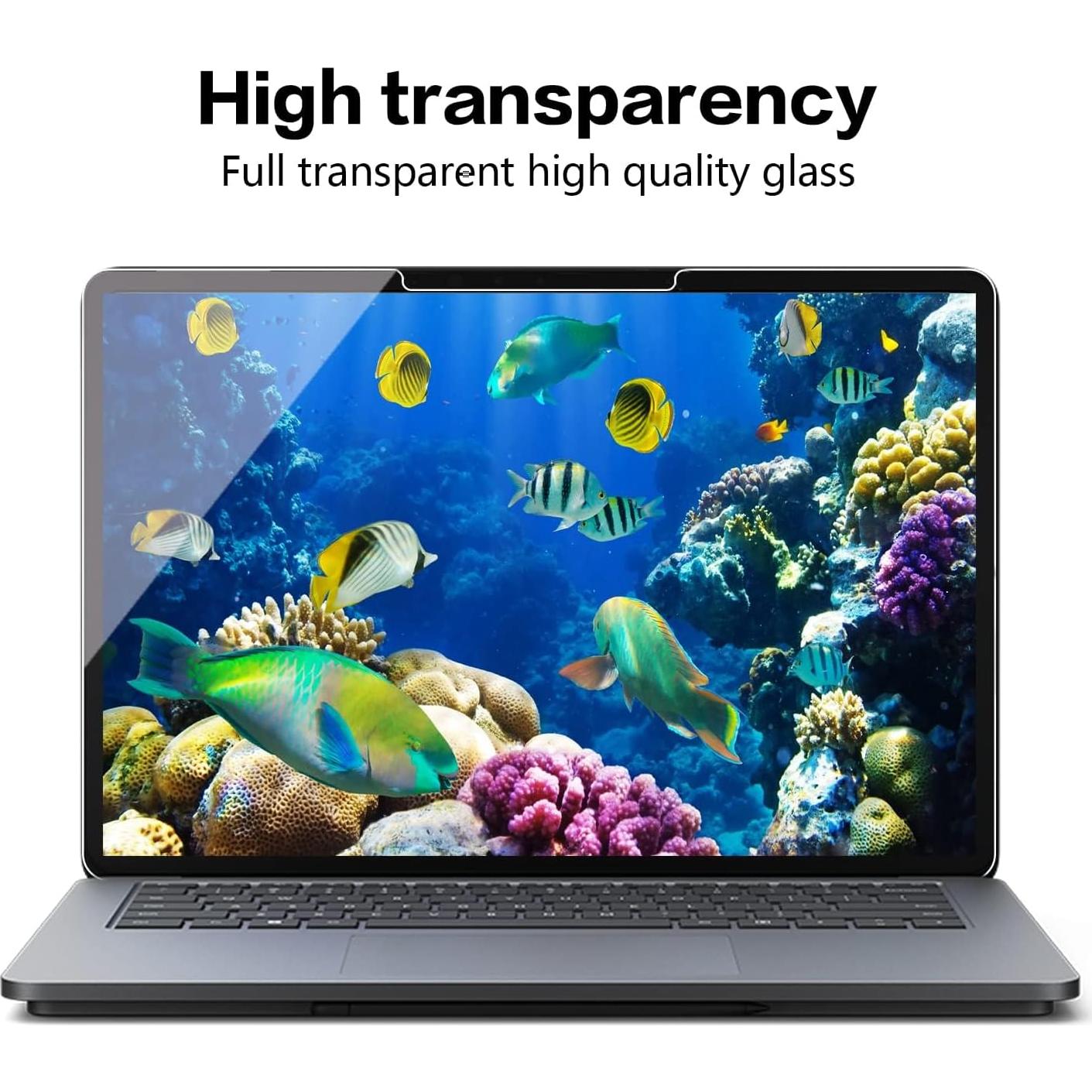 Protector de Pantalla Vidrio Templado Megoo para Surface Laptop Studio 2 - 3 Pack