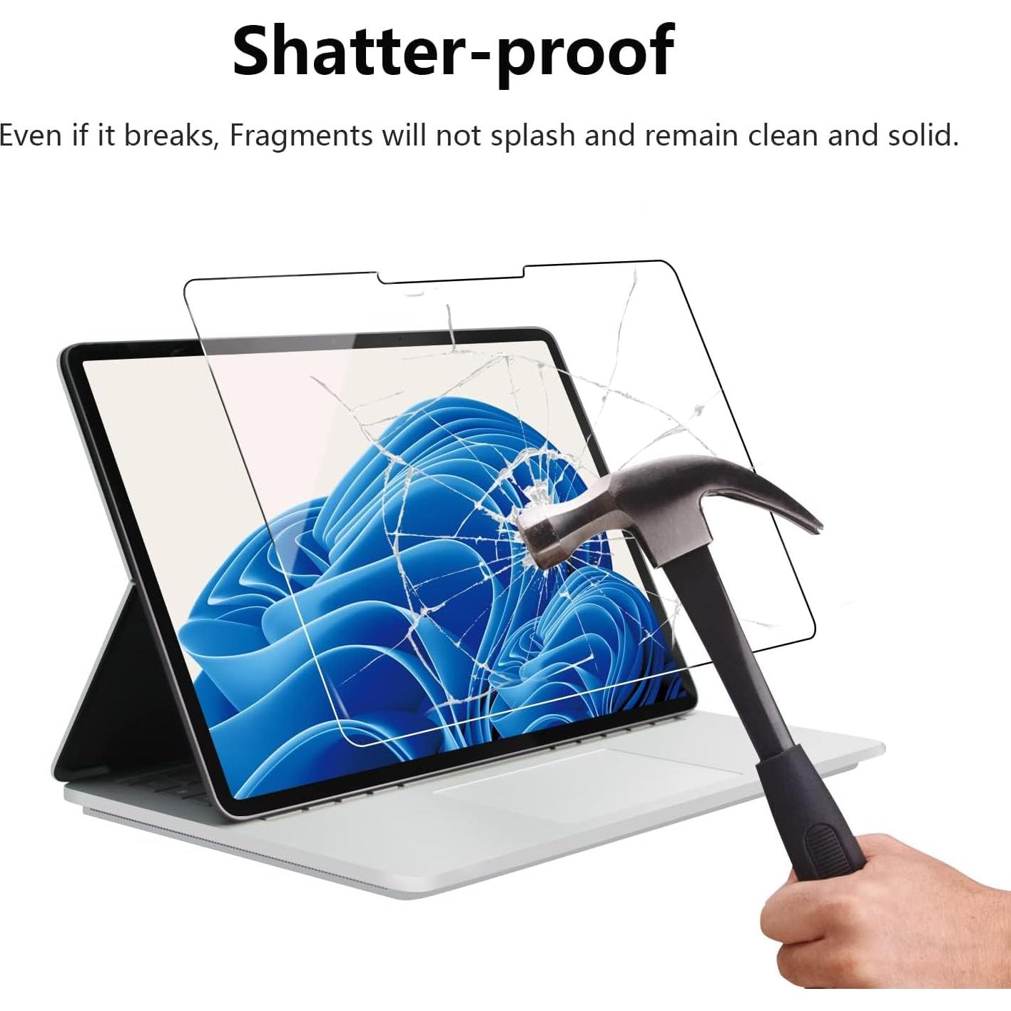 Protector de Pantalla Vidrio Templado Megoo para Surface Laptop Studio 2 - 3 Pack