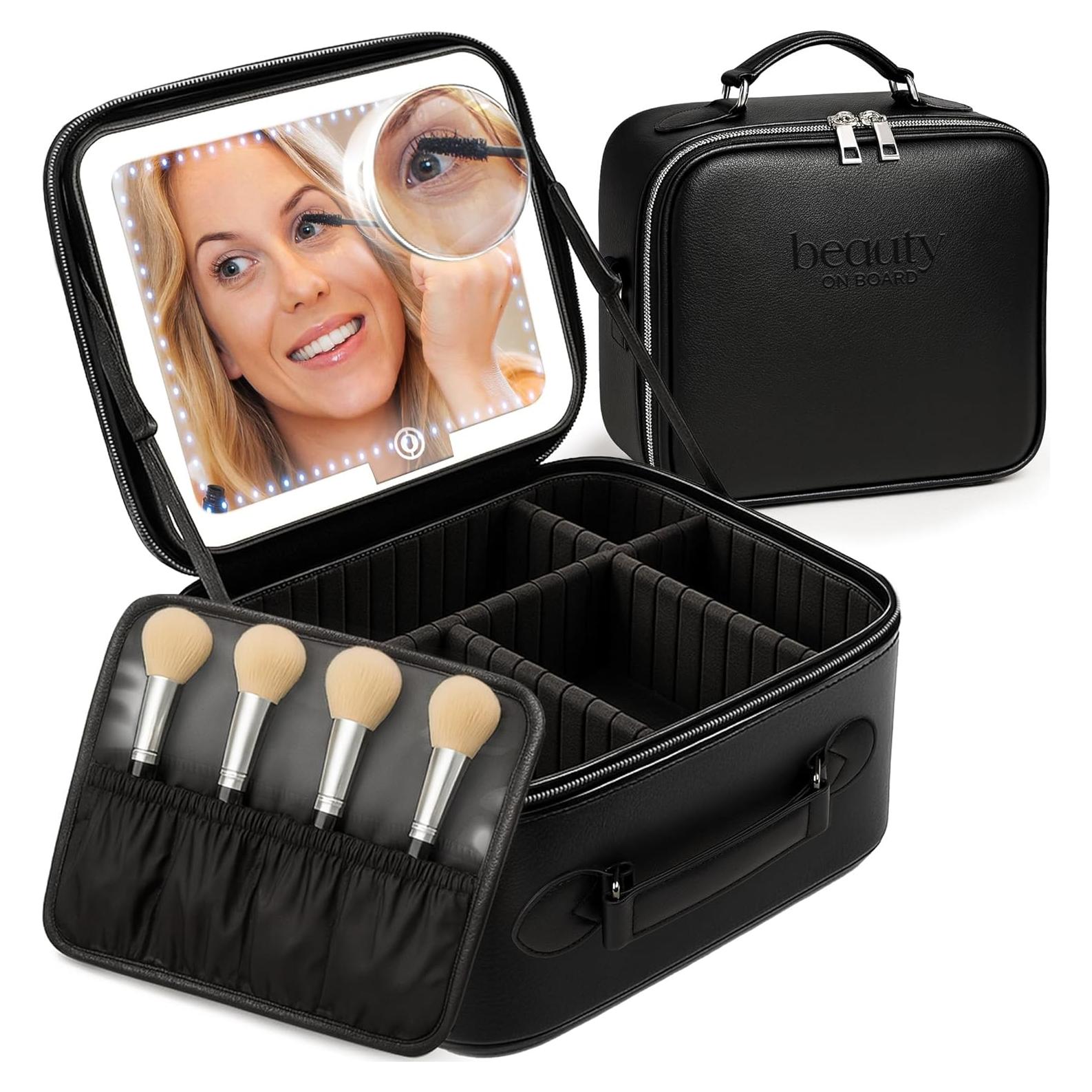 Estuche de Maquillaje LED BeautyOnBoard - 3 Brillos Ajustables
