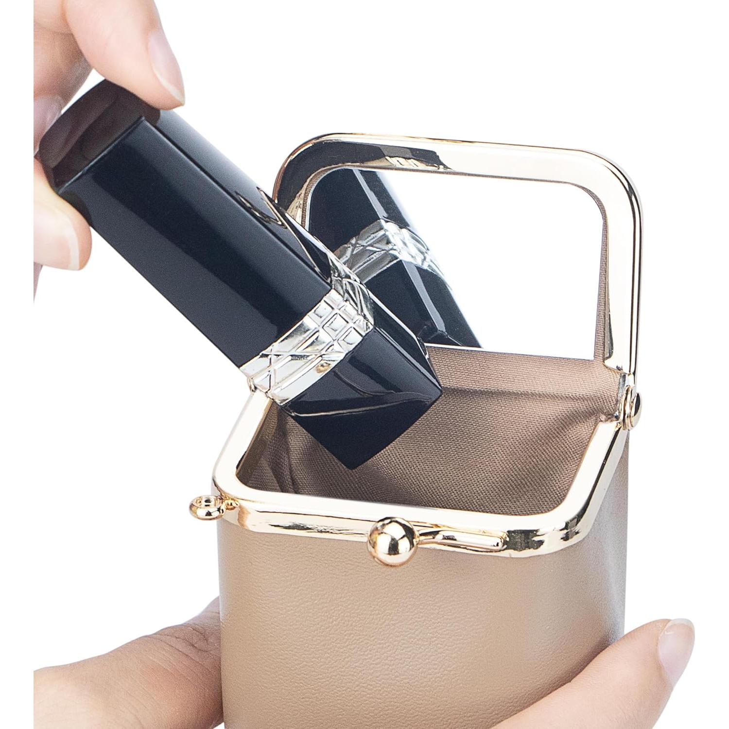 Estuche de Cosméticos Royal Bagger 3241 Cuero Marrón con Espejo