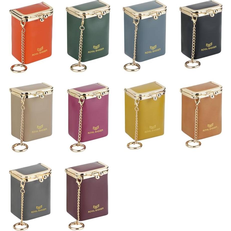 Estuche de Cosméticos Royal Bagger 3241 Cuero Marrón con Espejo