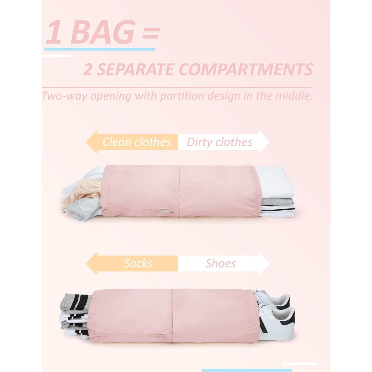 Cubos de Compresión BAGSMART Set de 6 para Viajes
