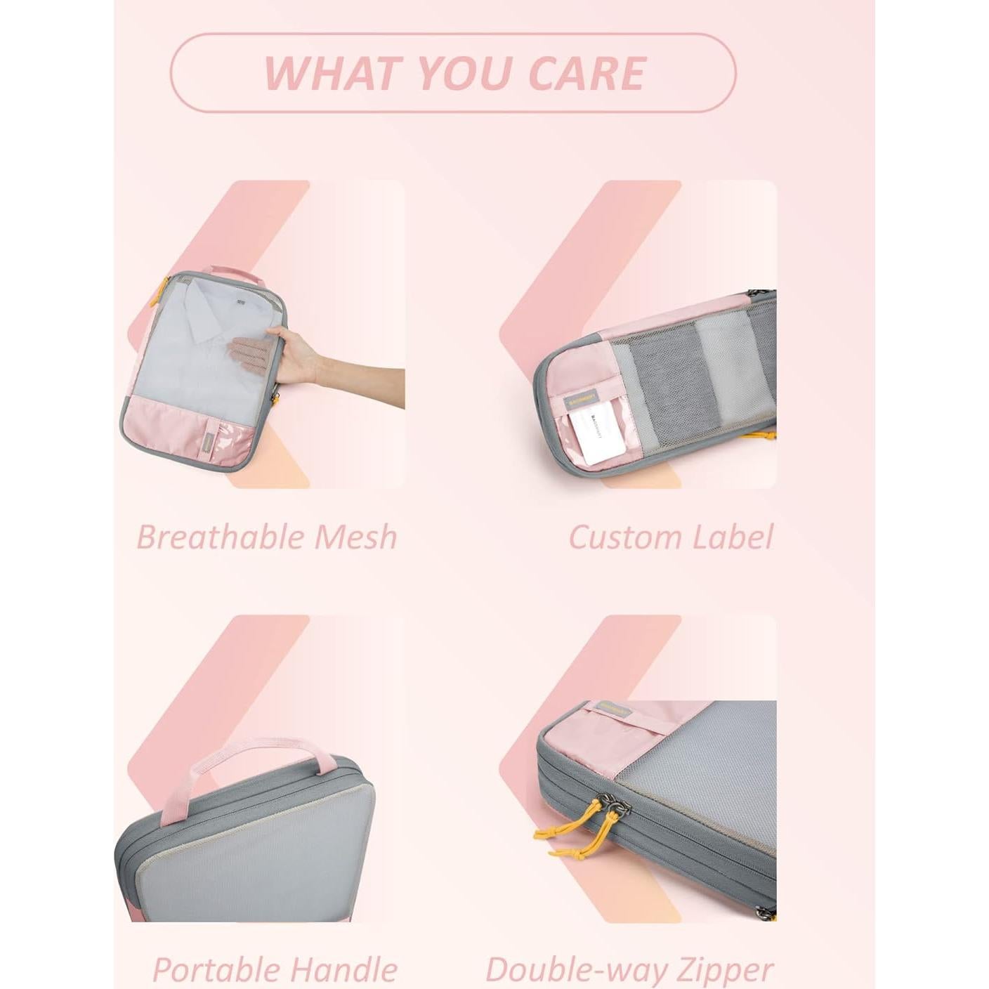 Cubos de Compresión BAGSMART Set de 6 para Viajes