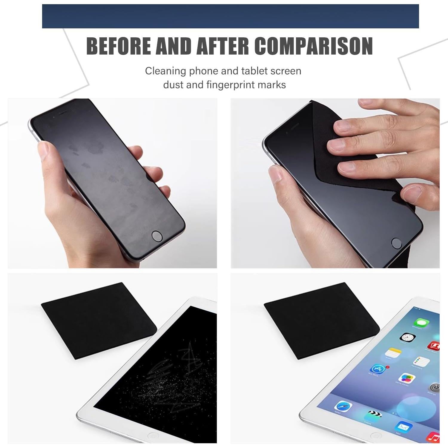 Paquete de 3 paños de limpieza MUBUY 29x18 cm para laptop