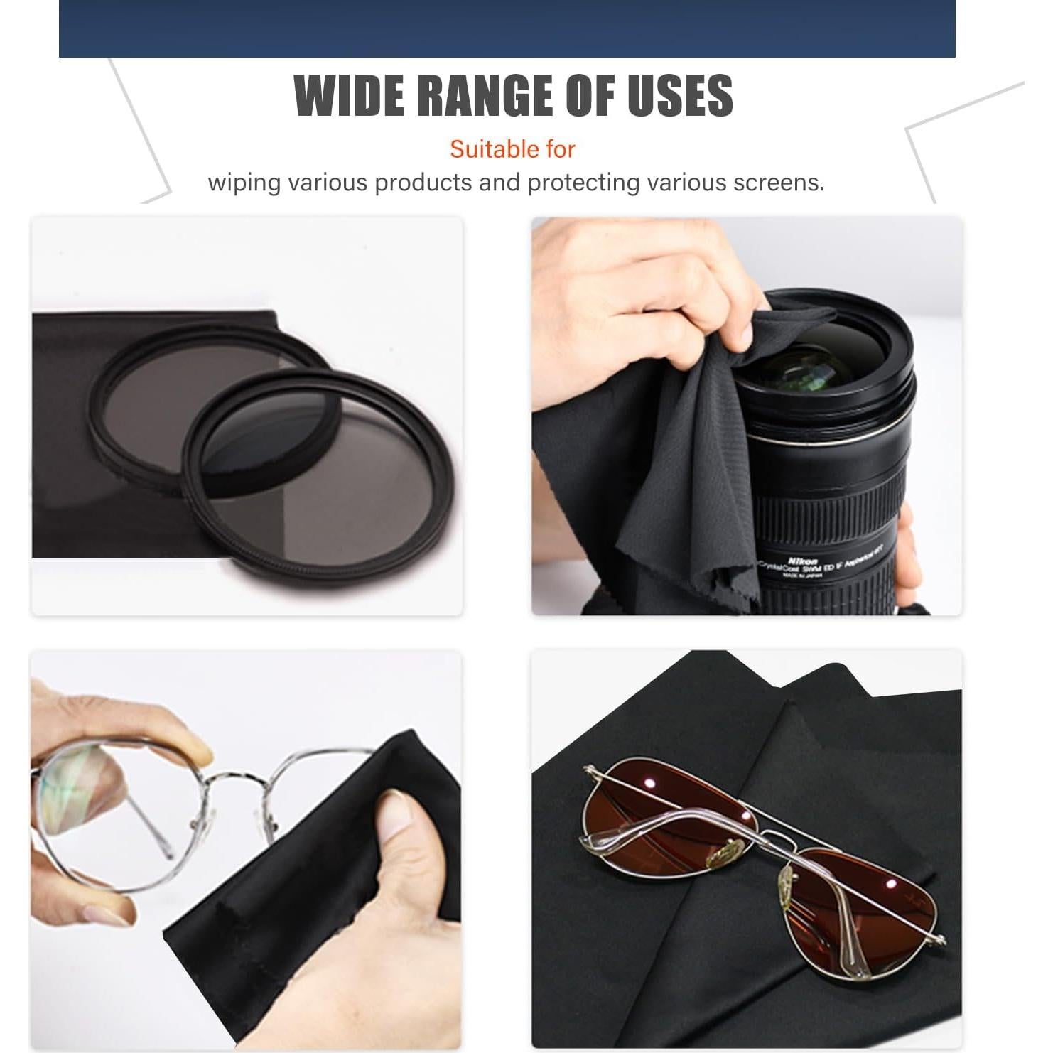 Paquete de 3 paños de limpieza MUBUY 29x18 cm para laptop