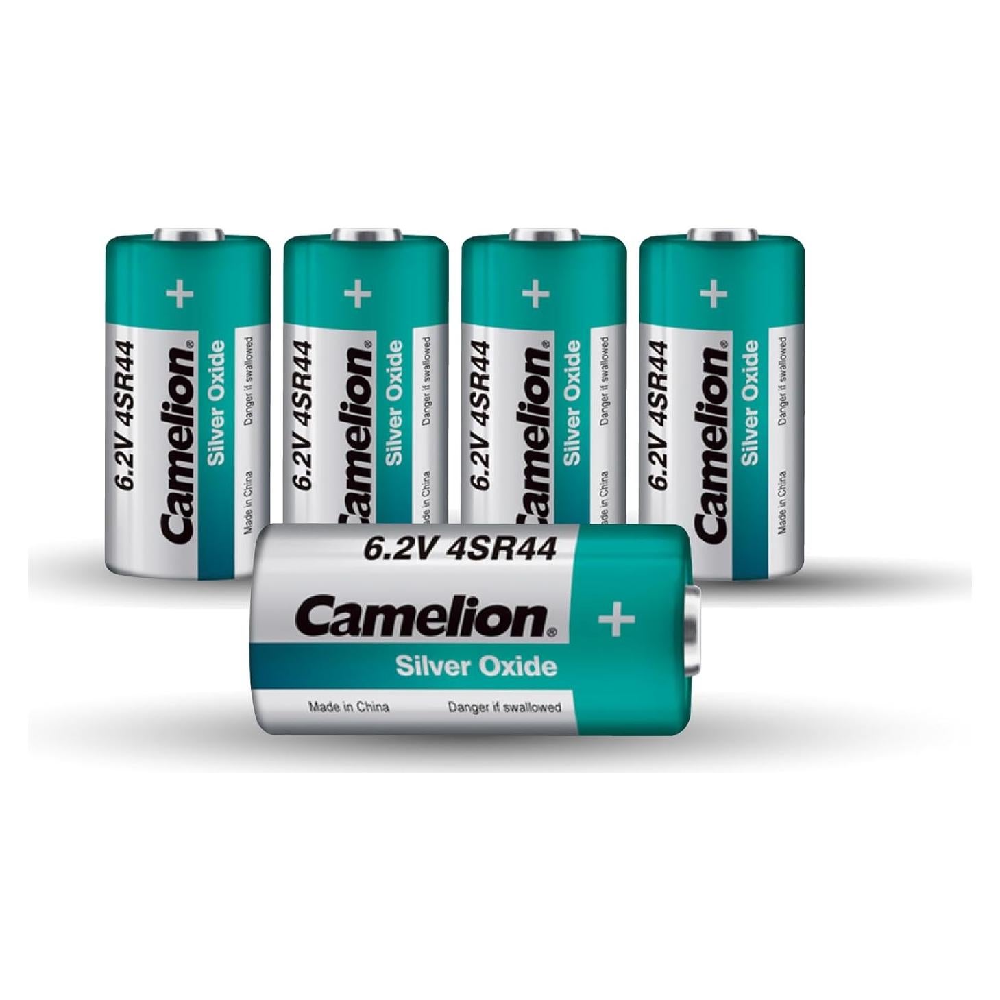 Baterías de Óxido de Plata Camelion 4SR44 6V Paquete de 5